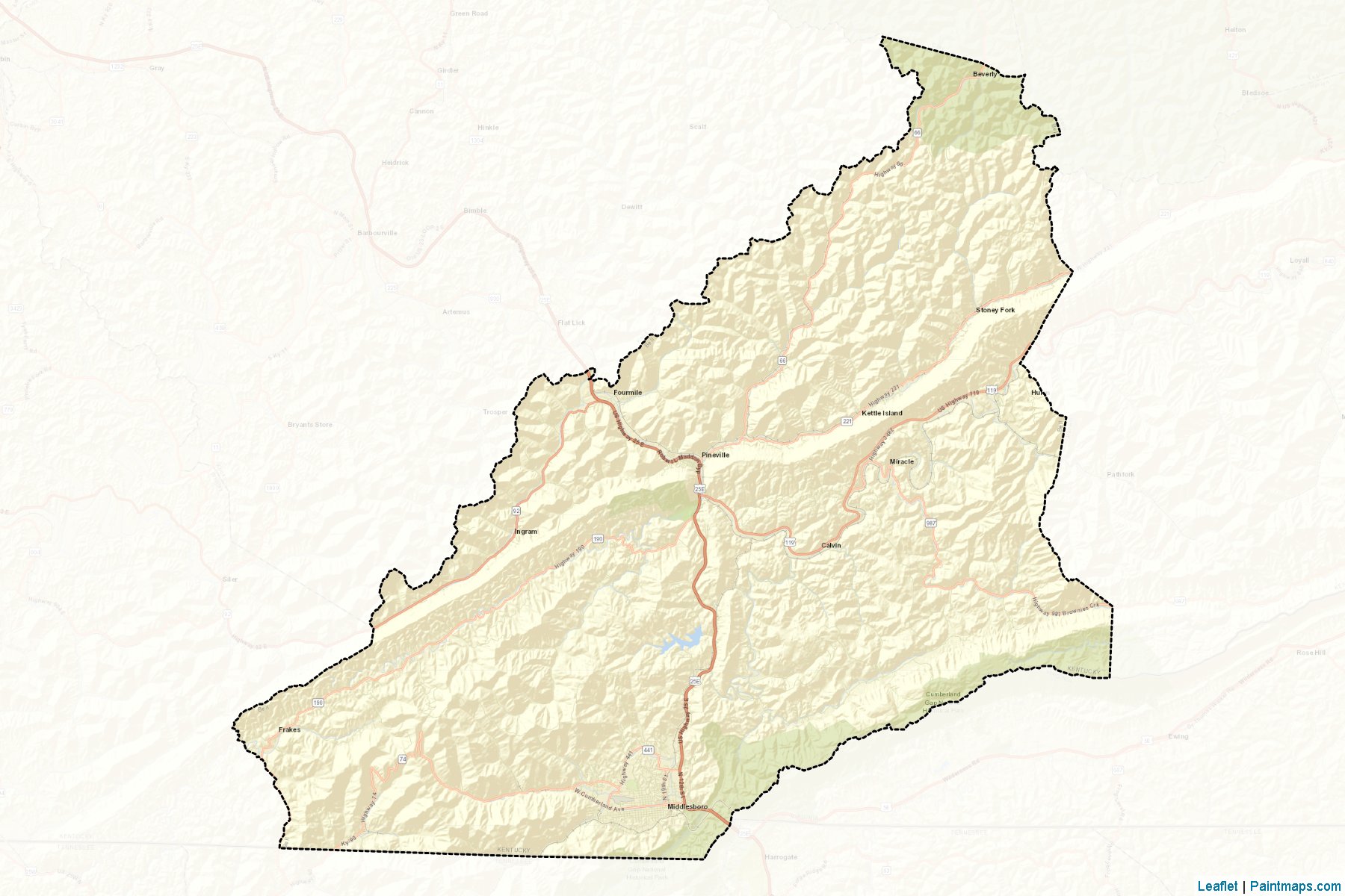 Bell (Kentucky) Map Cropping Samples-2