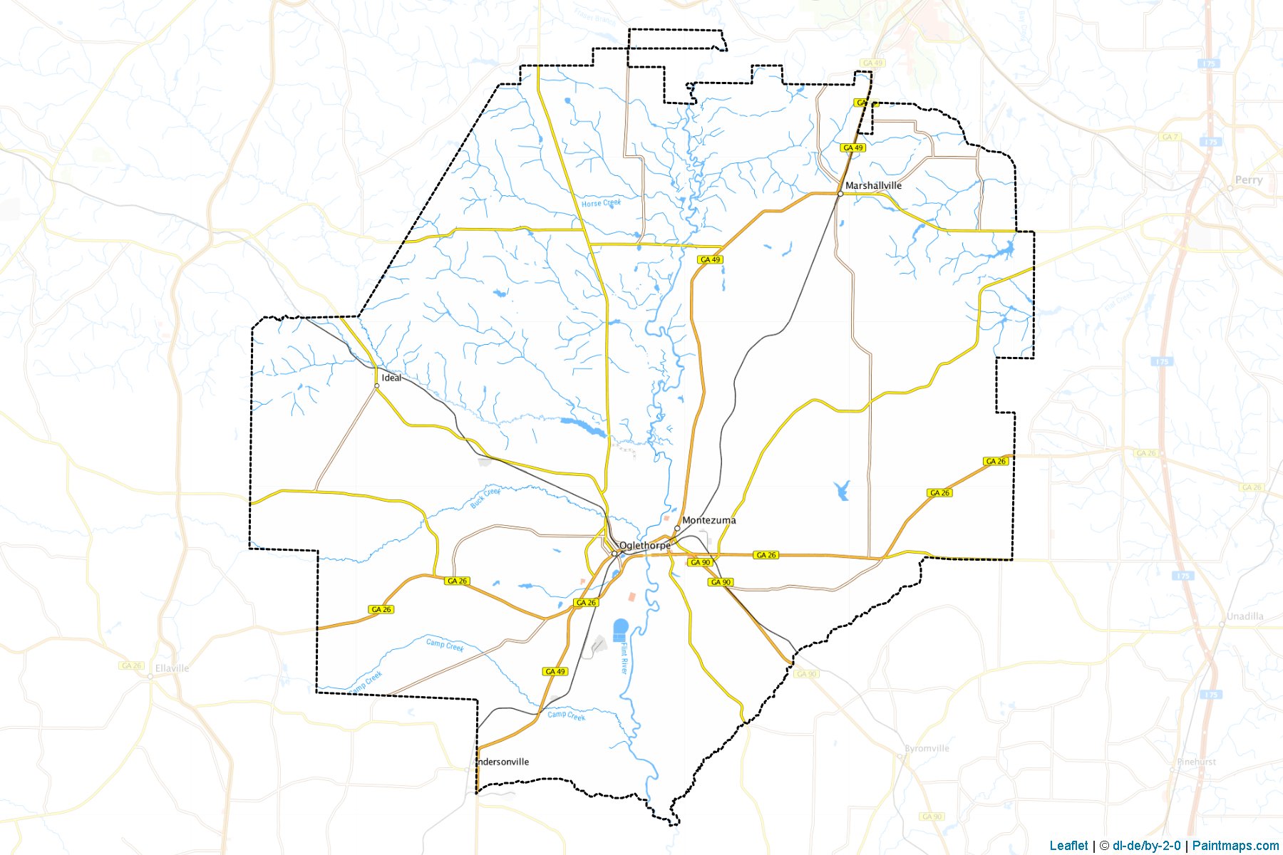 Muestras de recorte de mapas Macon (Georgia)-1