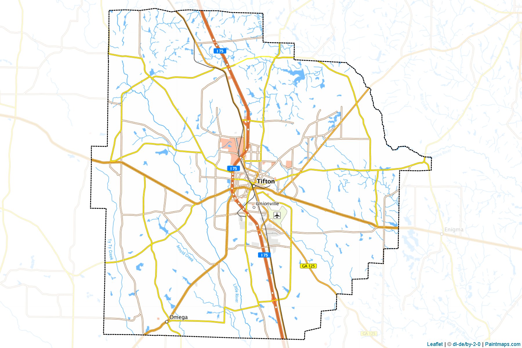 Tift (Georgia) Map Cropping Samples-1