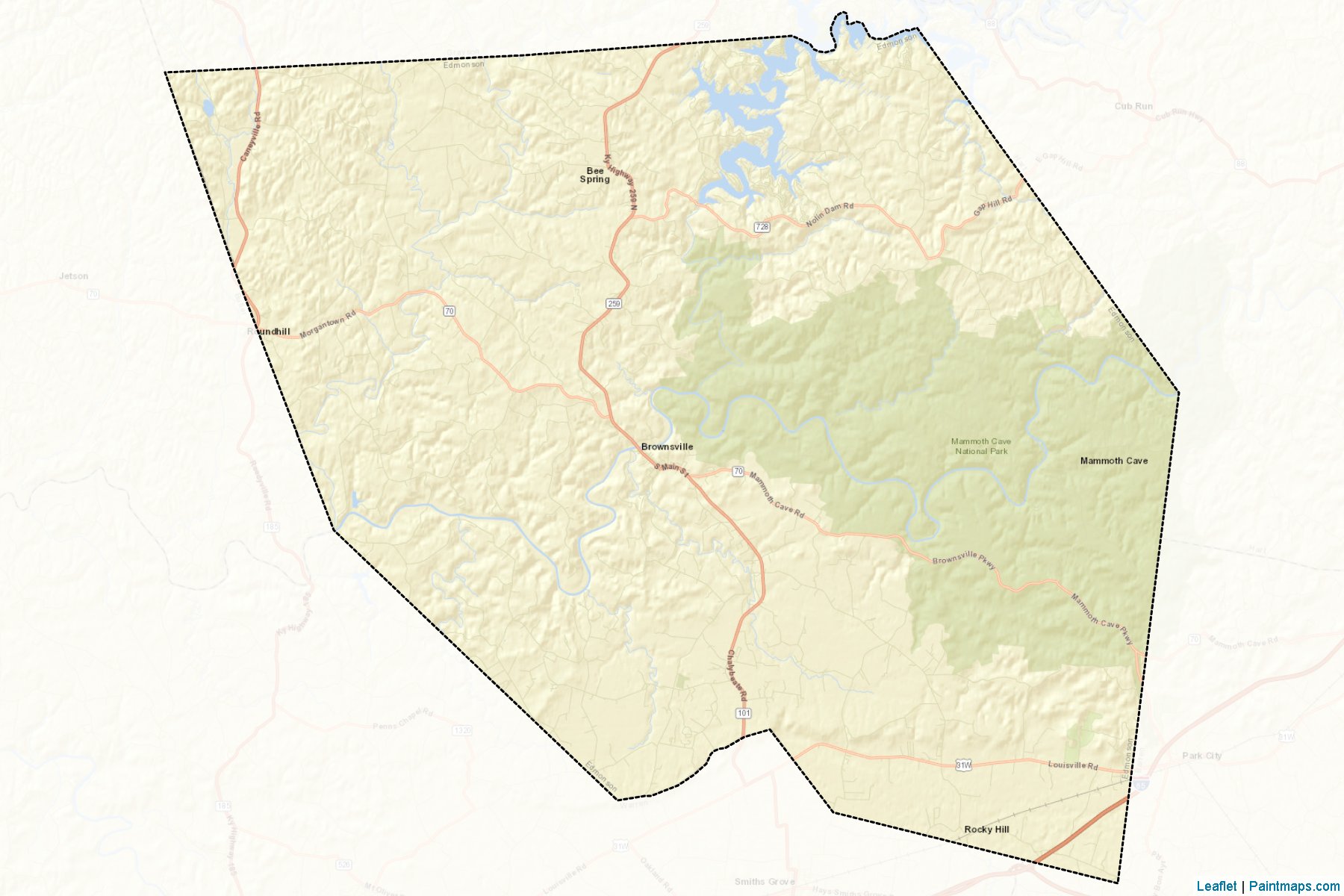 Edmonson (Kentucky) Map Cropping Samples-2