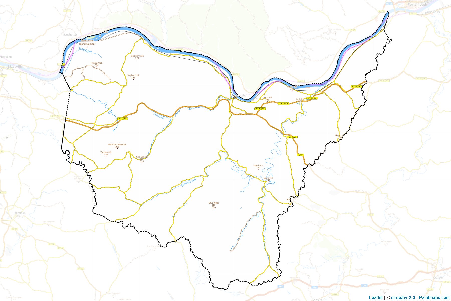 Lewis (Kentucky) Map Cropping Samples-1