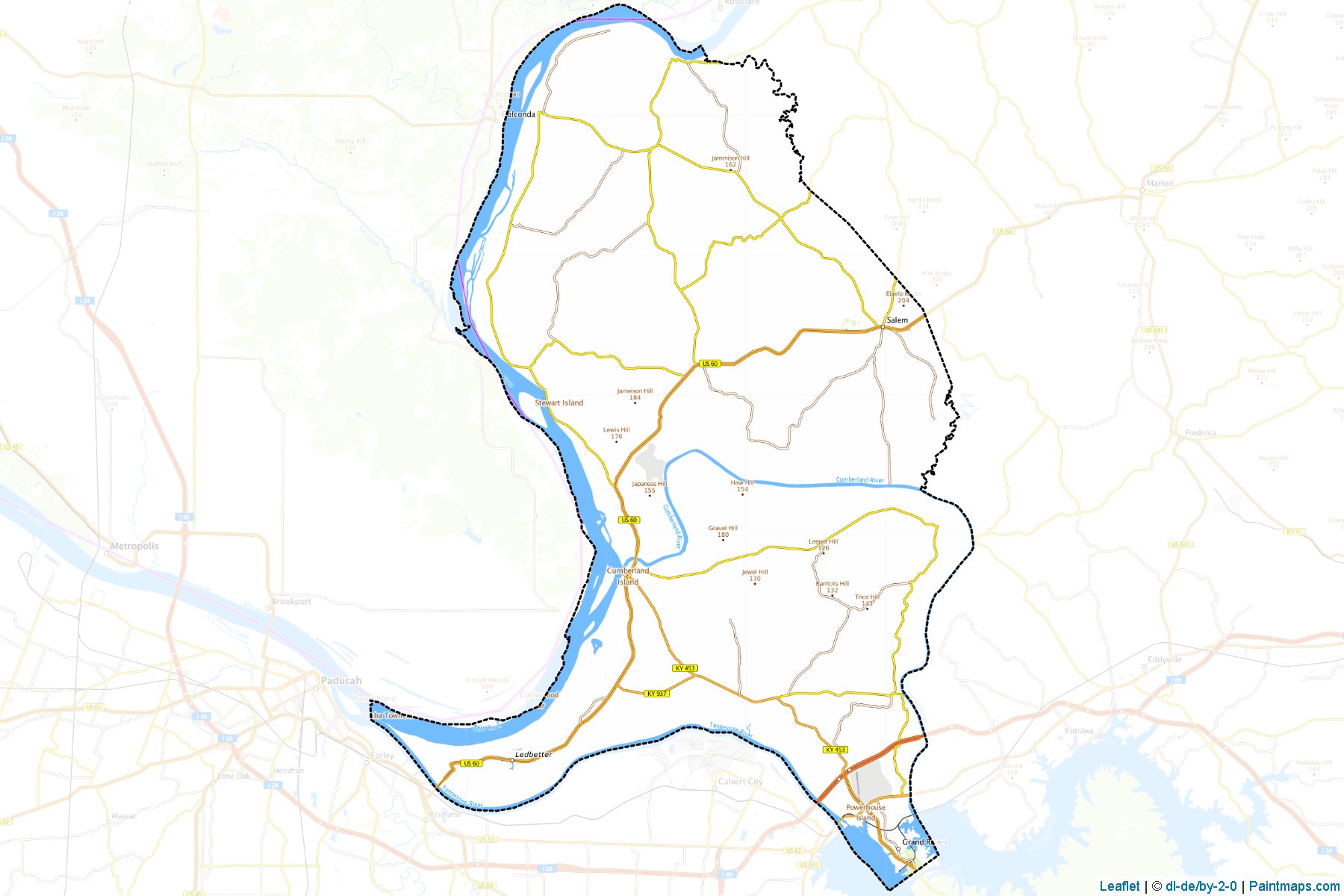 Livingston (Kentucky) Map Cropping Samples-1