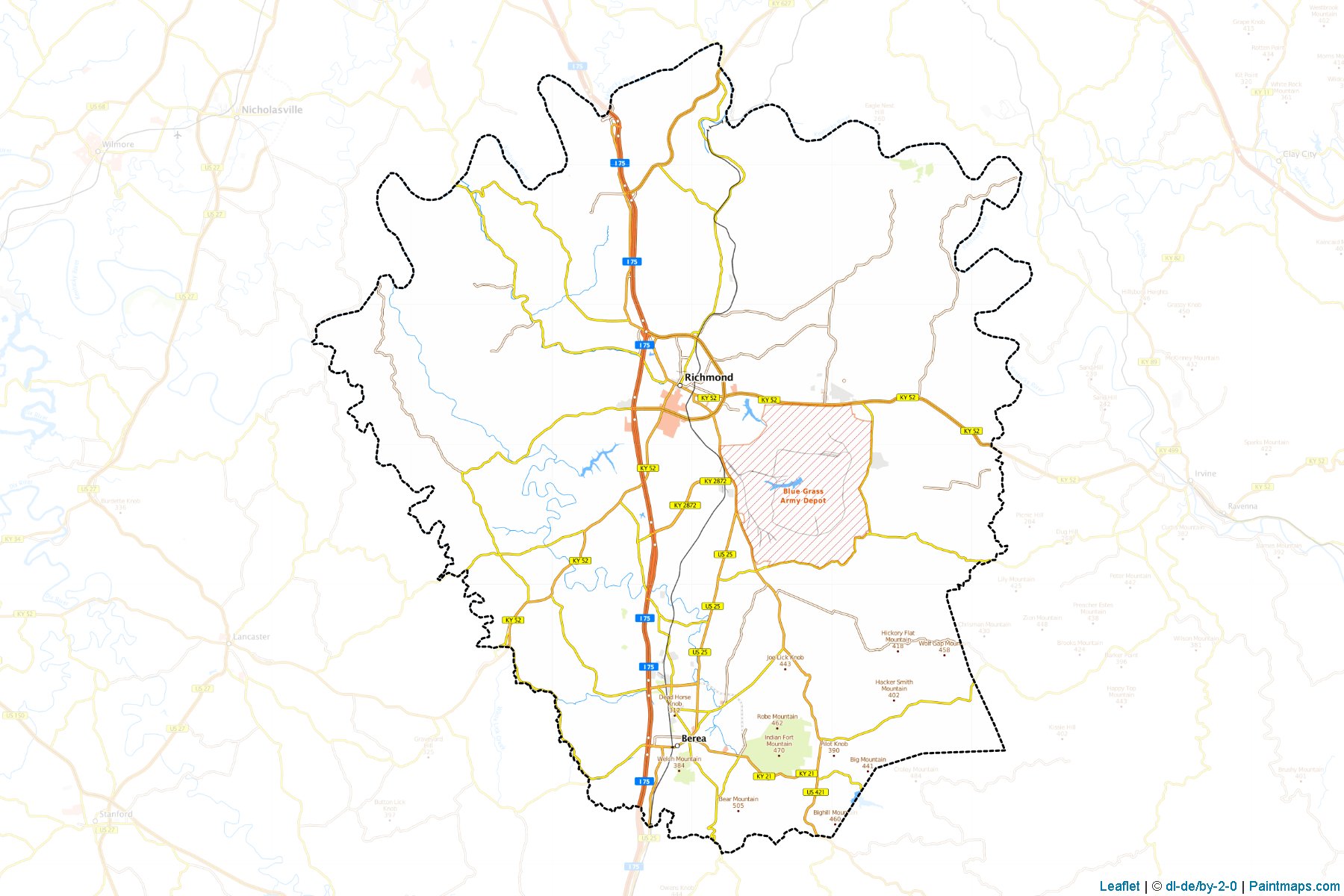 Madison (Kentucky) Map Cropping Samples-1