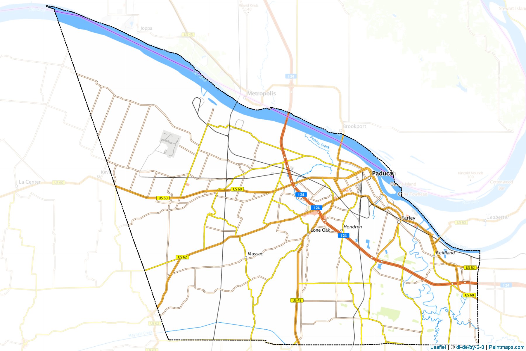 Muestras de recorte de mapas McCracken (Kentucky)-1