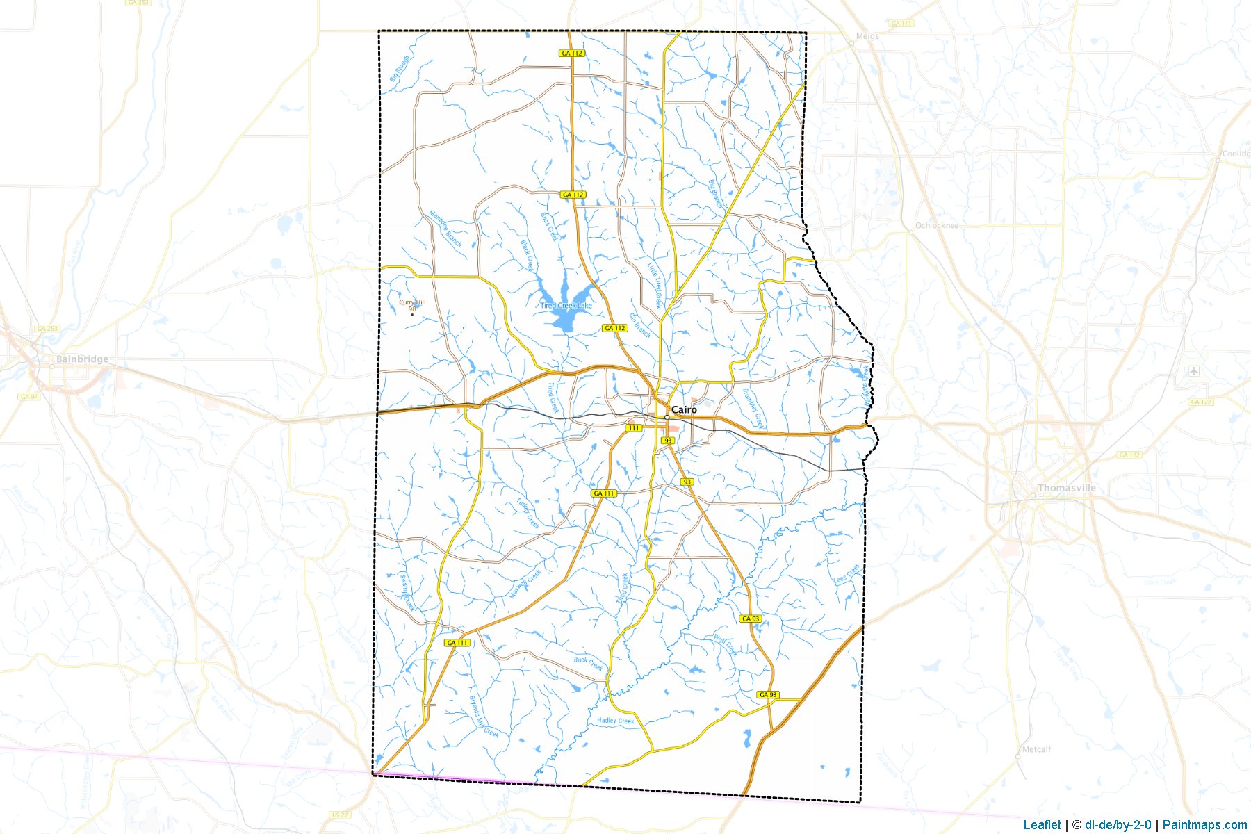 Grady (Georgia) Map Cropping Samples-1