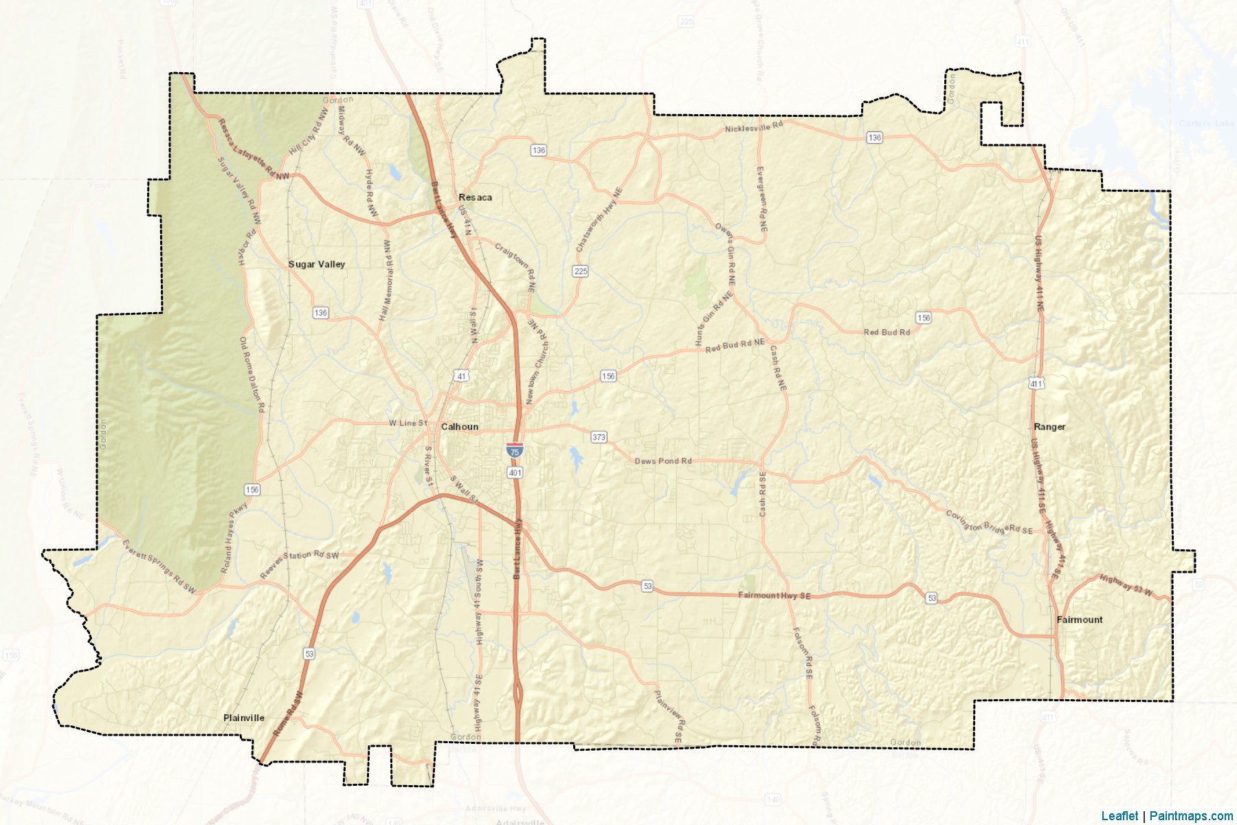 Gordon (Georgia) Map Cropping Samples-2