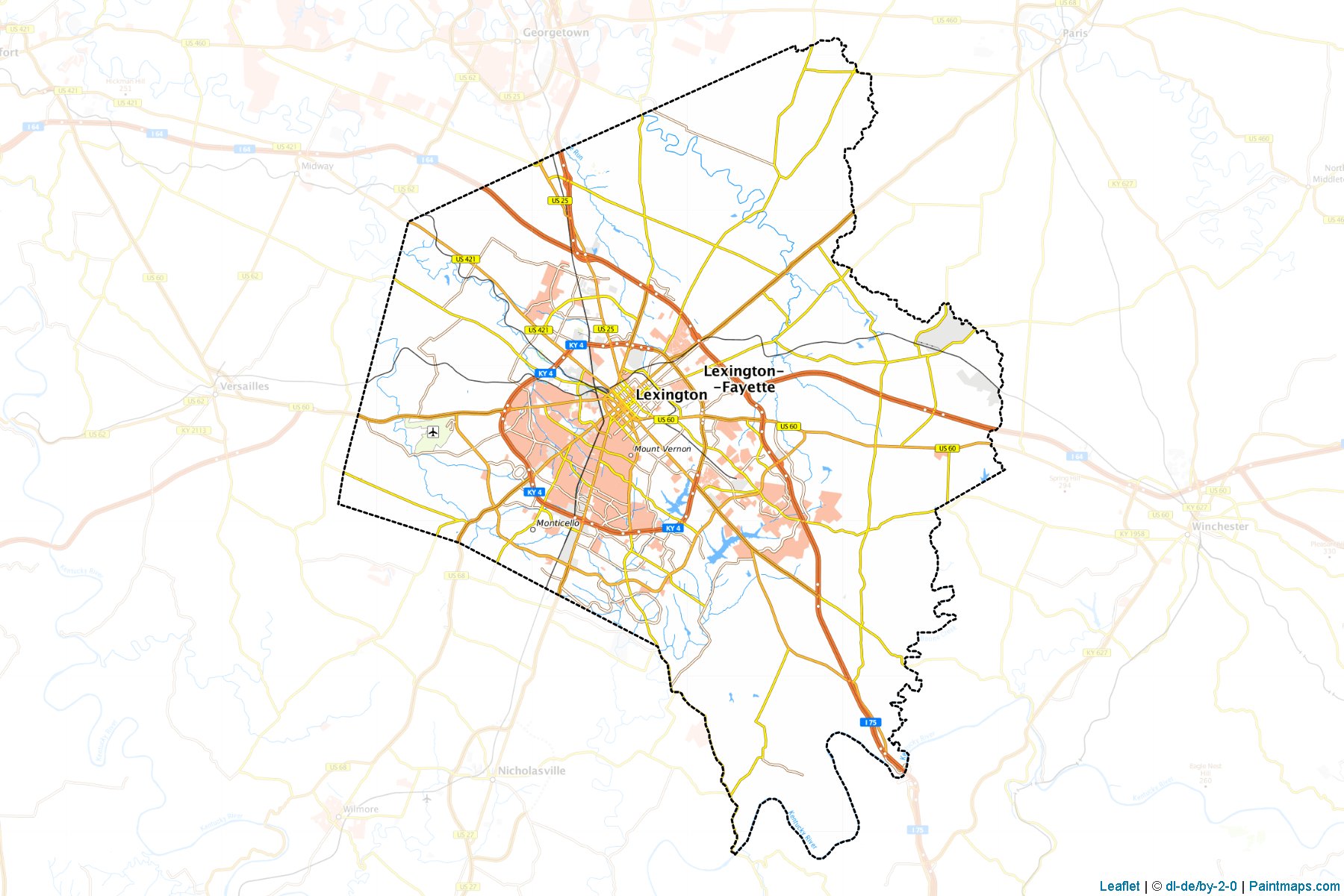 Fayette (Kentucky) Map Cropping Samples-1