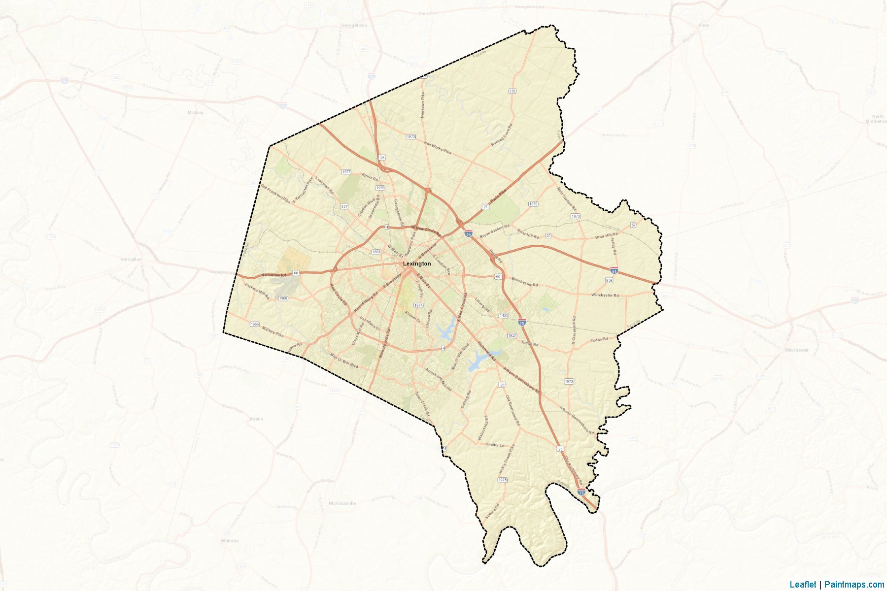 Fayette (Kentucky) Map Cropping Samples-2