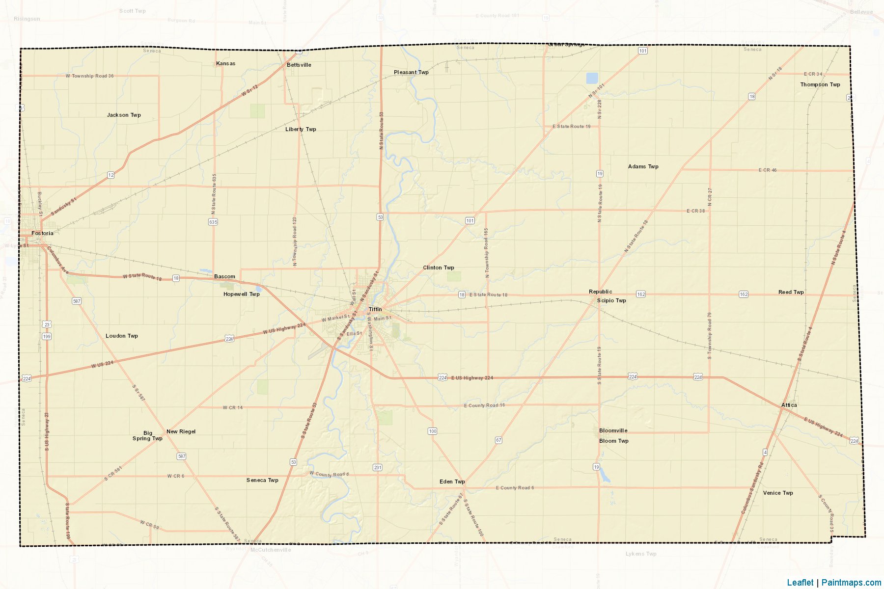 Muestras de recorte de mapas Seneca (Ohio)-2