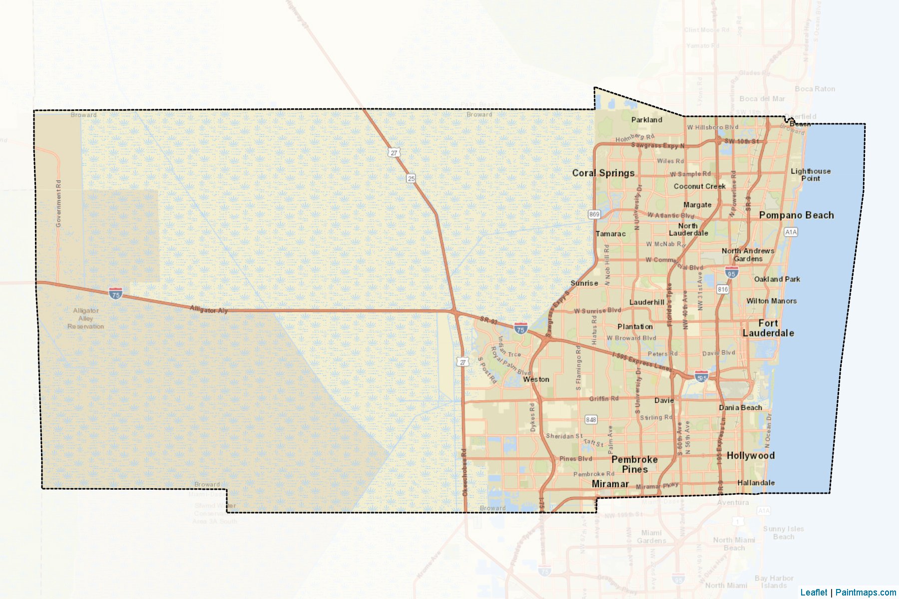 Muestras de recorte de mapas Broward (Florida)-2