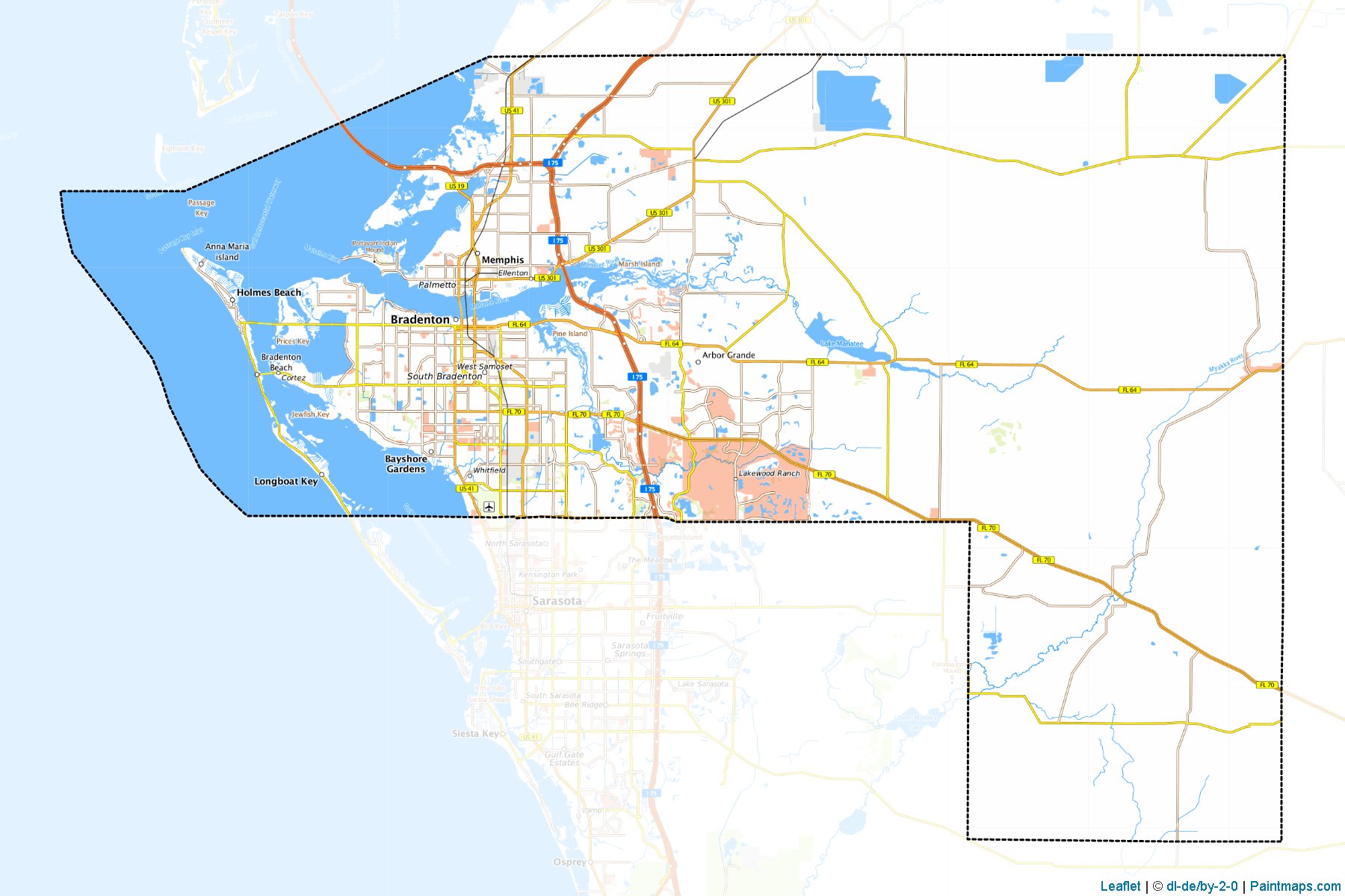 Manatee (Florida) Map Cropping Samples-1