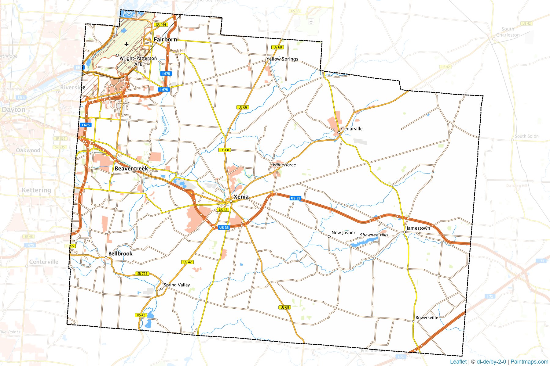 Greene (Ohio) Map Cropping Samples-1