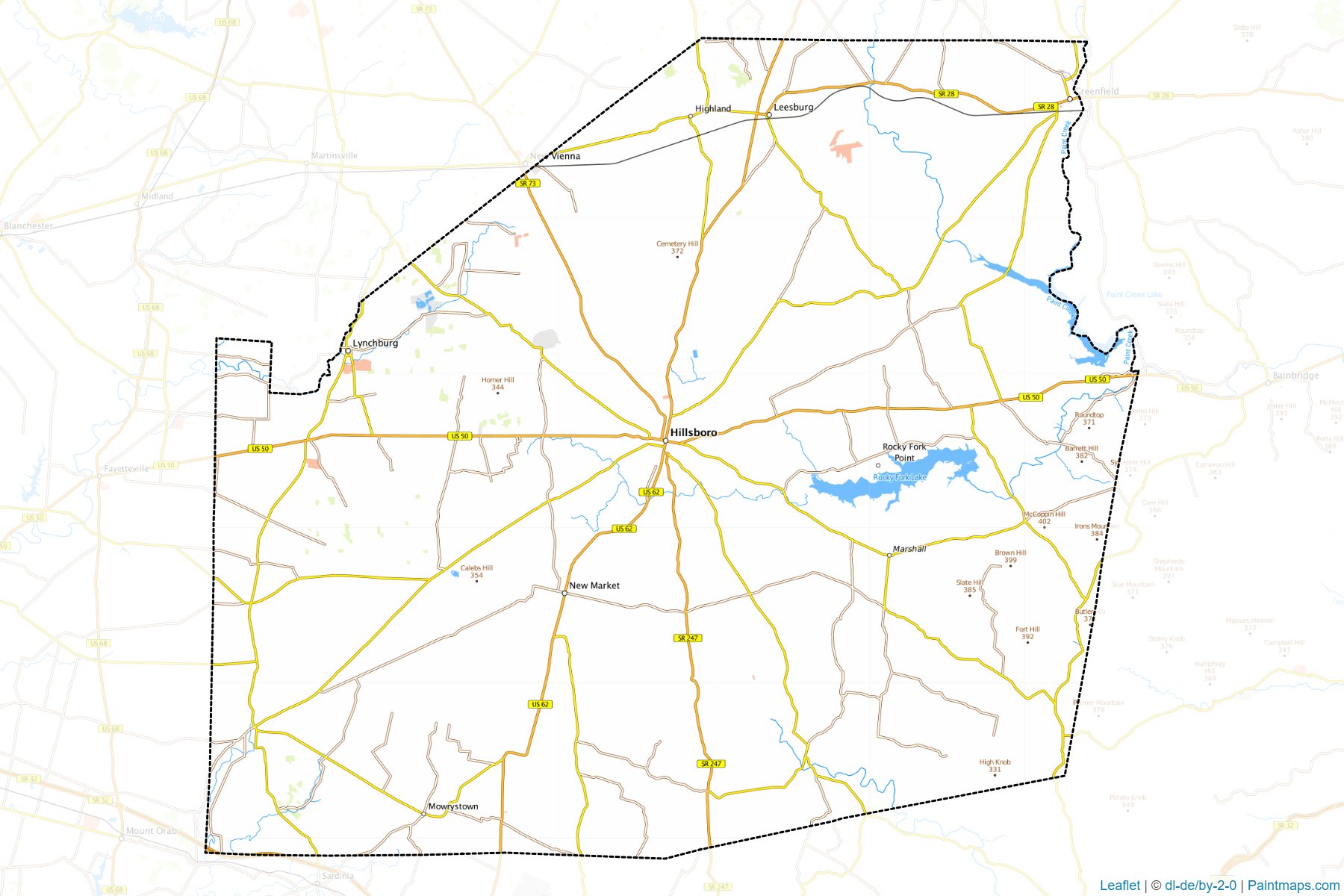 Highland (Ohio) Map Cropping Samples-1