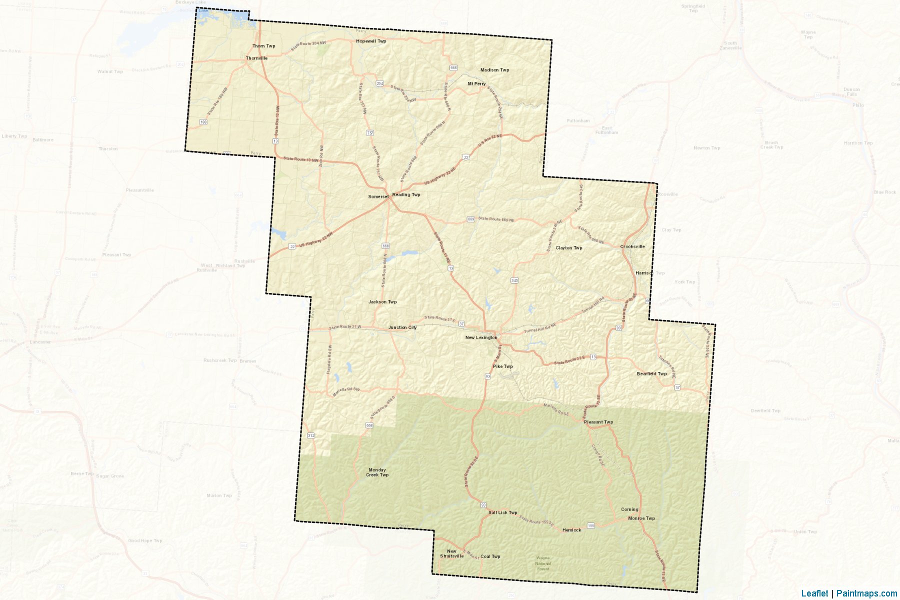 Muestras de recorte de mapas Perry (Ohio)-2