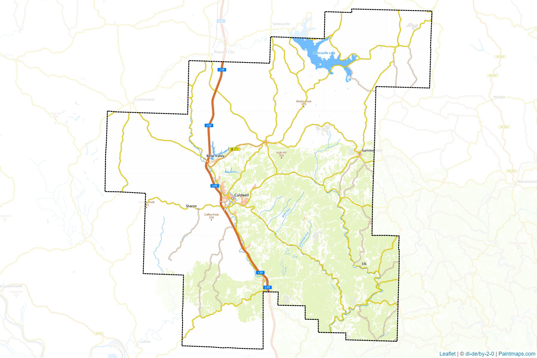 Muestras de recorte de mapas Noble (Ohio)-1