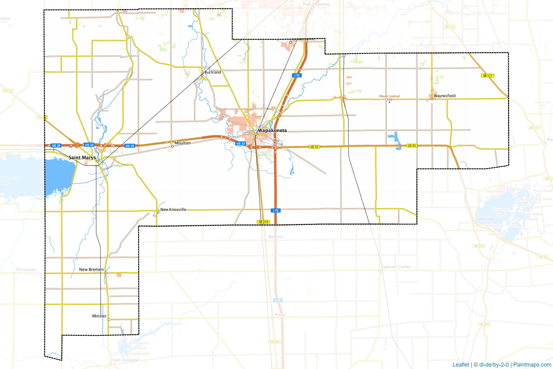 Auglaize (Ohio) Map Cropping Samples-1