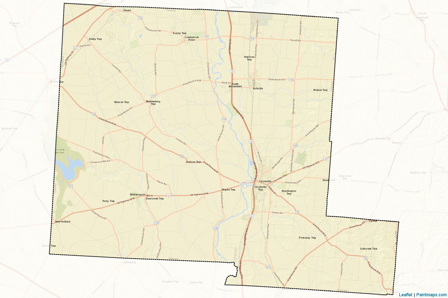 Pickaway (Ohio) Map Cropping Samples-2