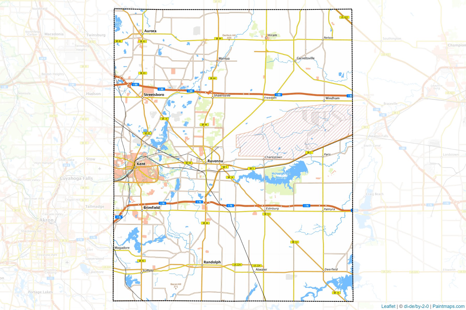 Portage (Ohio) Map Cropping Samples-1