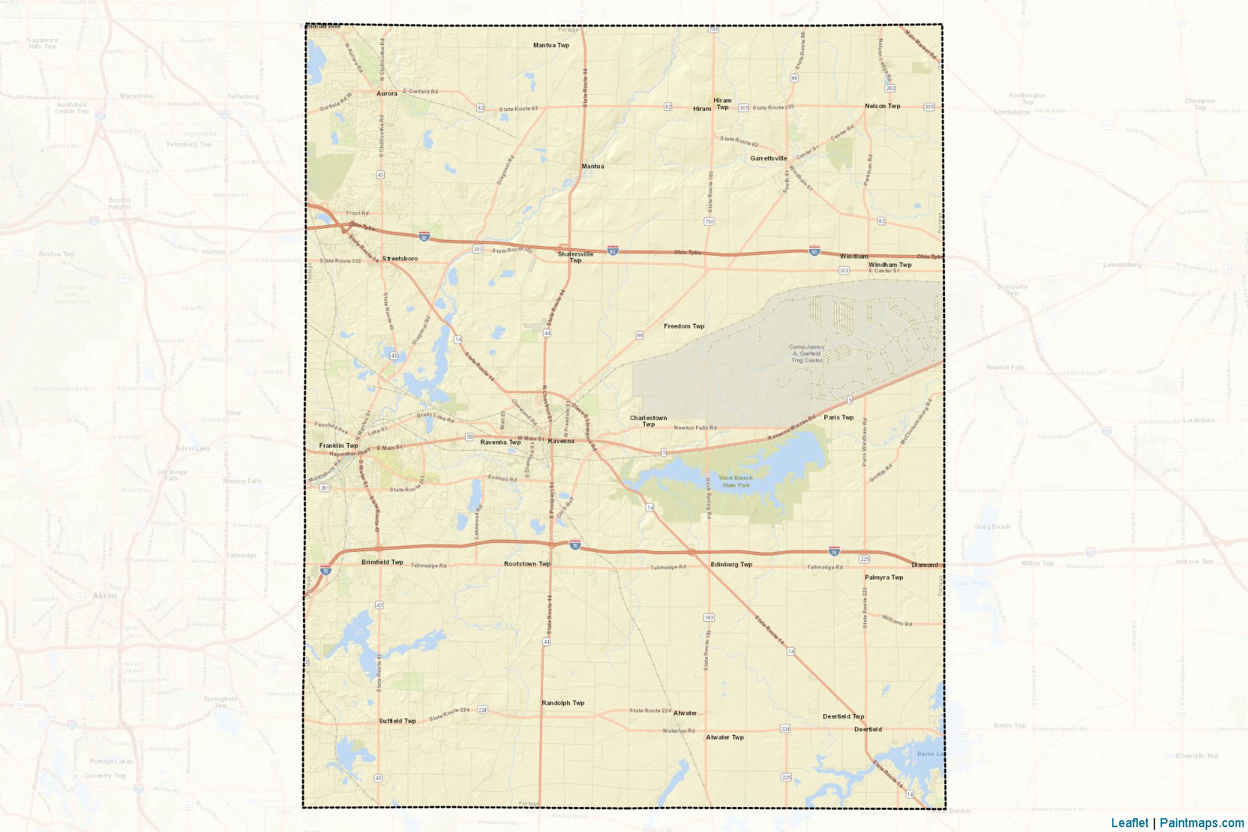 Portage (Ohio) Map Cropping Samples-2