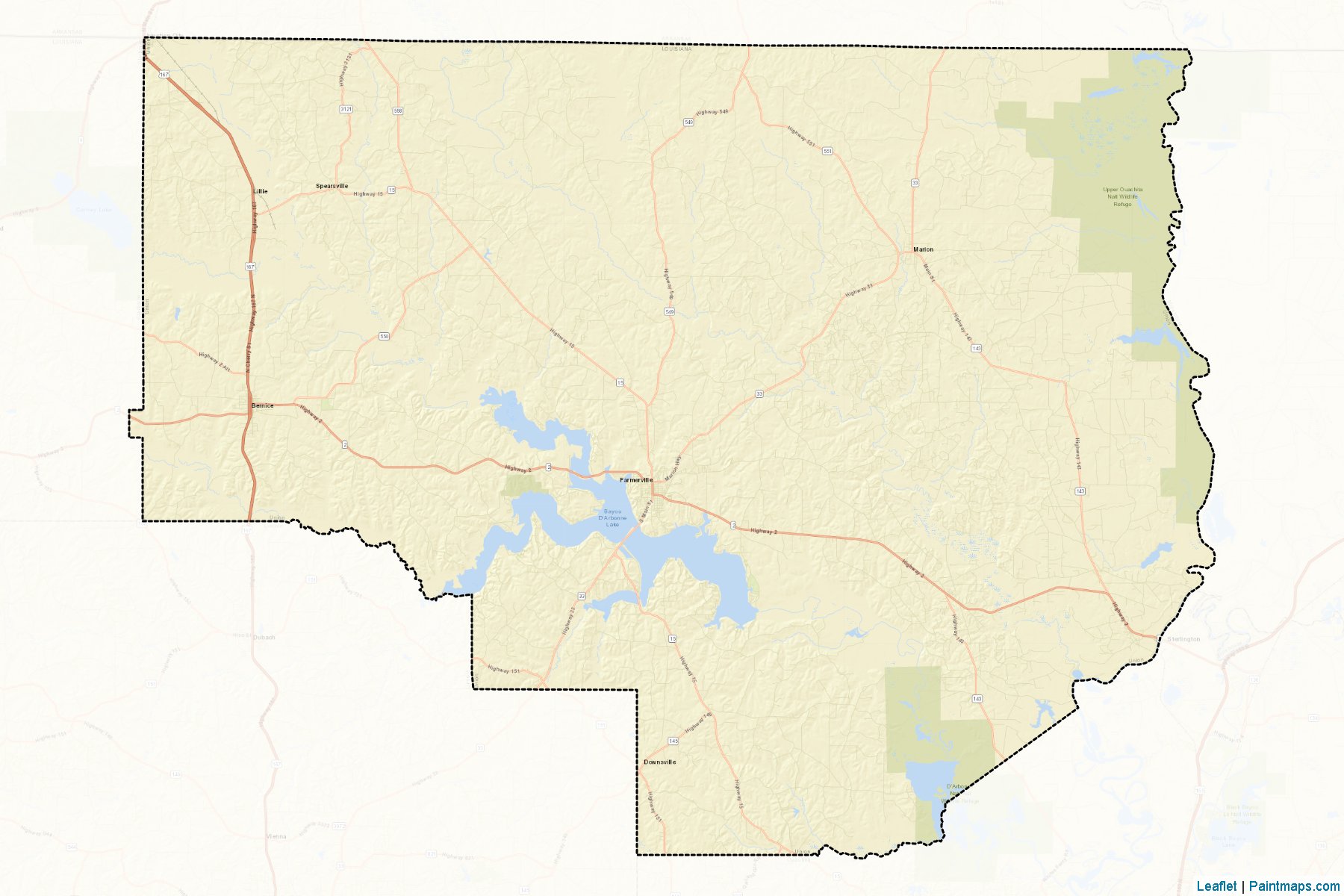 Union (Louisiana) Map Cropping Samples-2