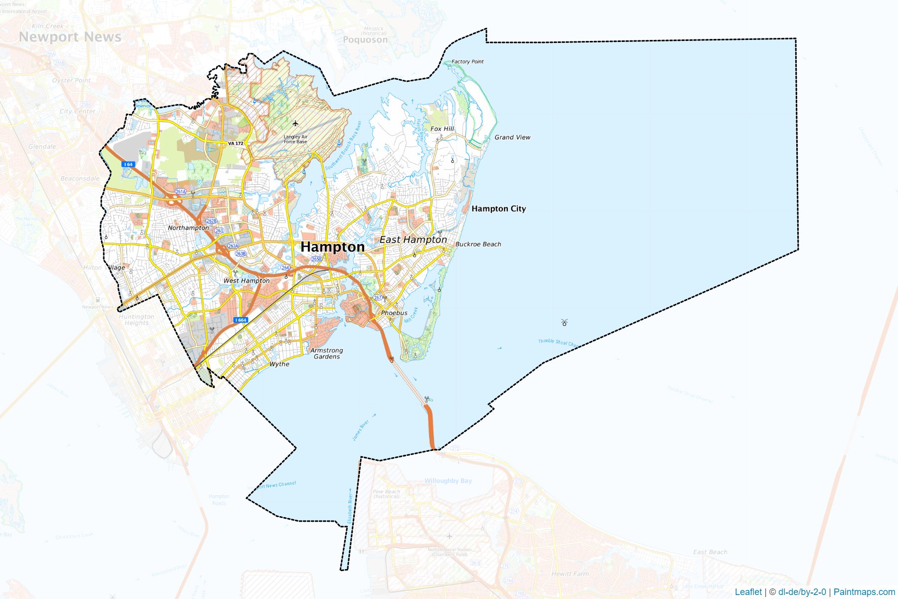 Hampton (Virginia) Map Cropping Samples-1