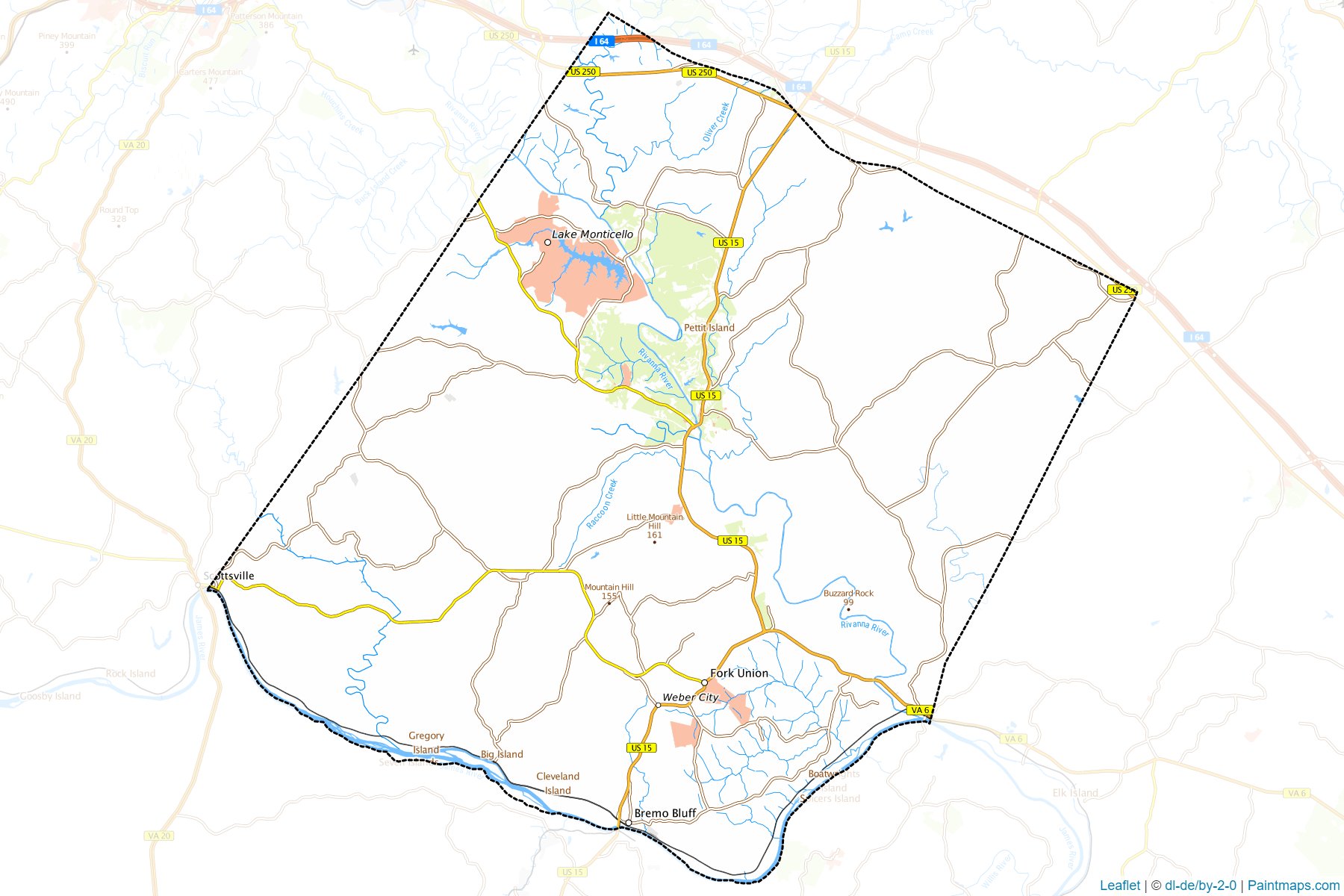 Fluvanna (Virginia) Map Cropping Samples-1