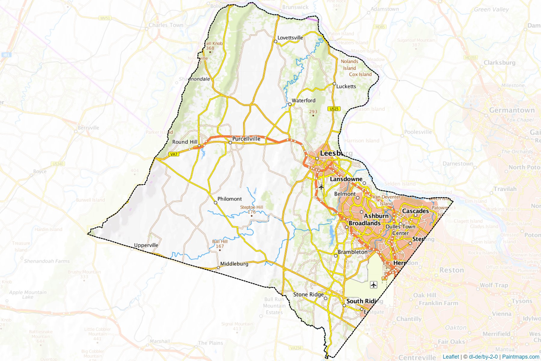 Loudoun (Virginia) Map Cropping Samples-1