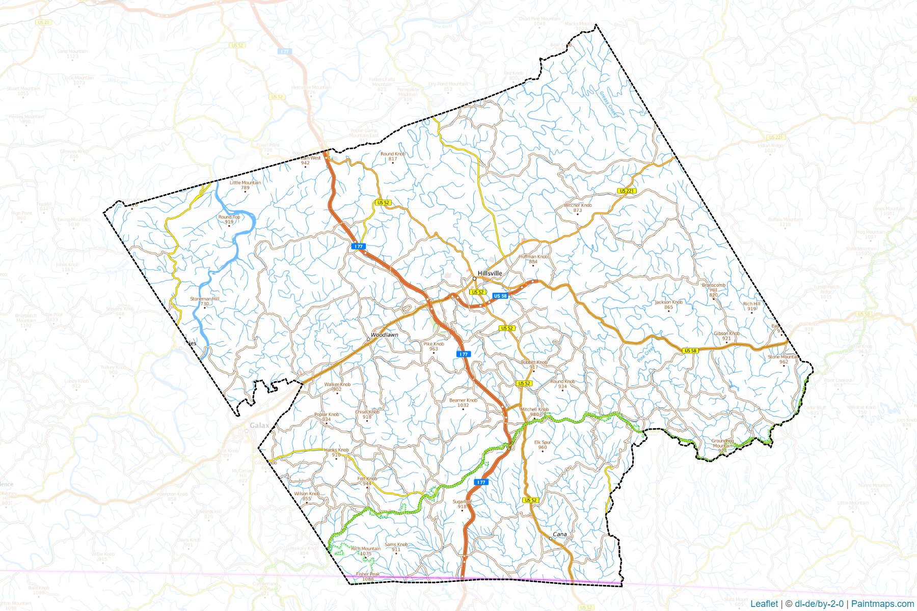 Carroll (Virginia) Map Cropping Samples-1