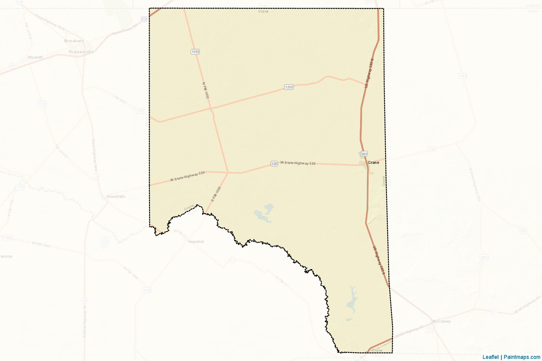 Crane (Texas) Map Cropping Samples-2