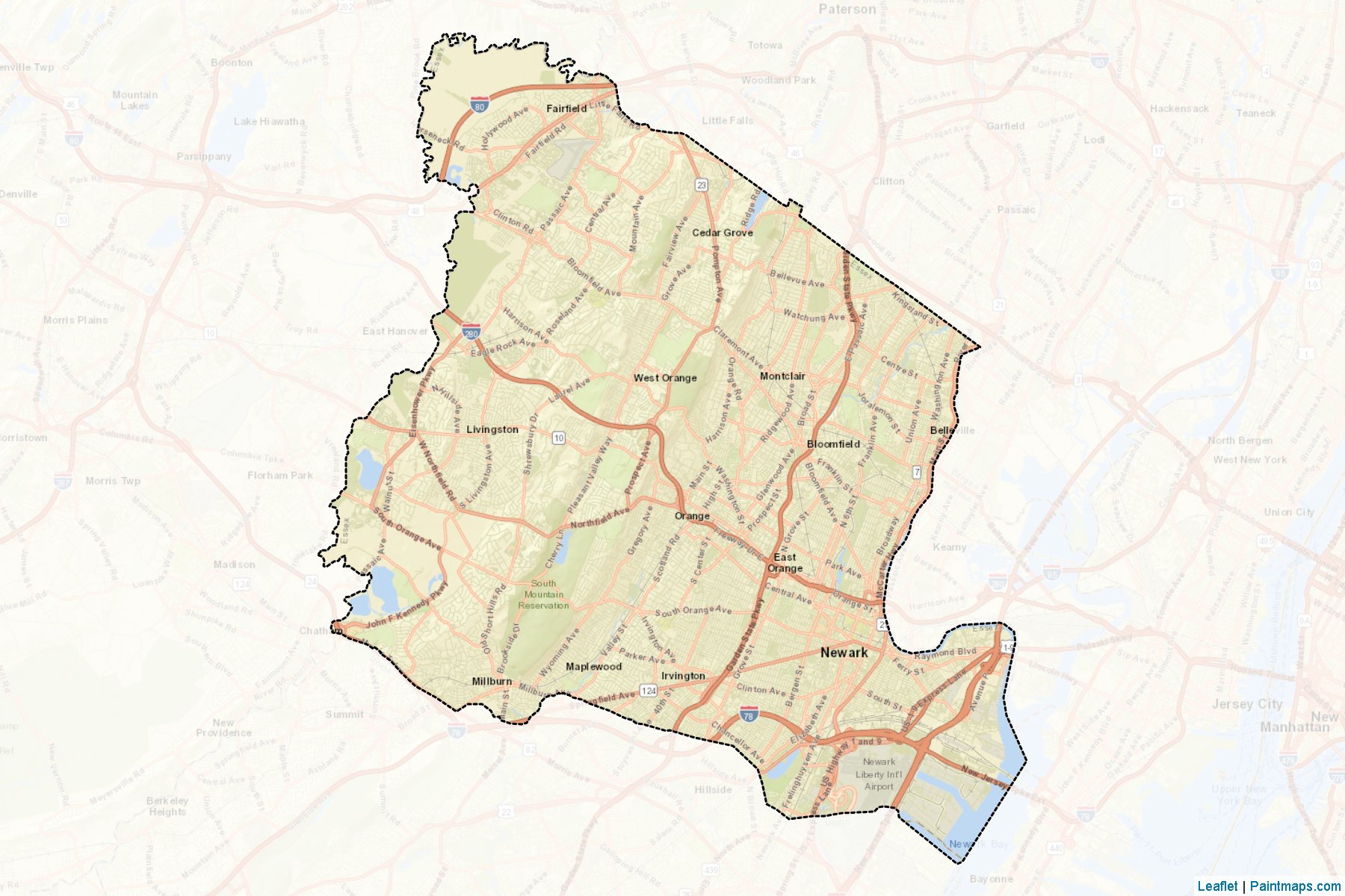 Essex (New Jersey) Map Cropping Samples-2