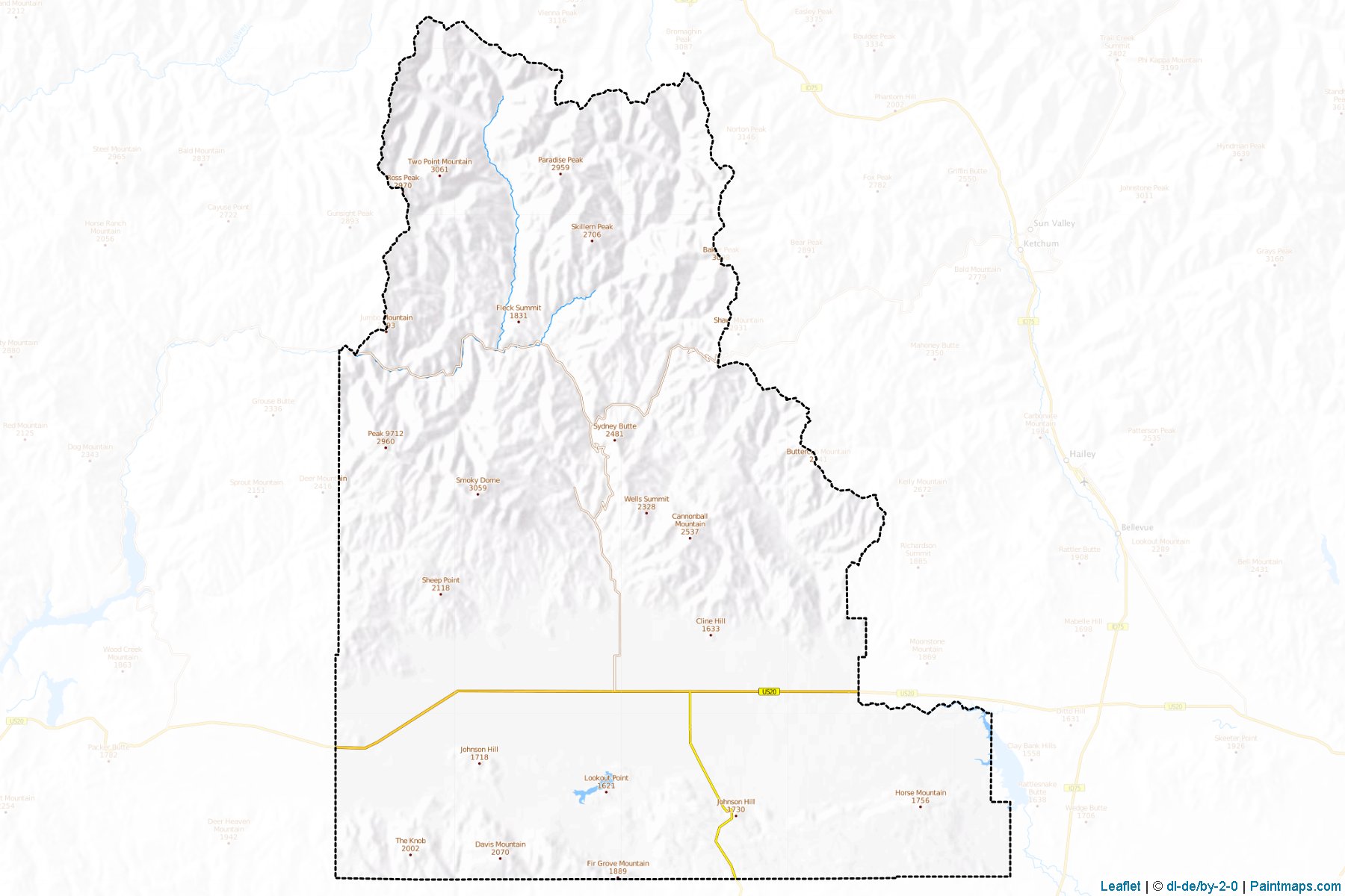 Camas (Idaho) Map Cropping Samples-1