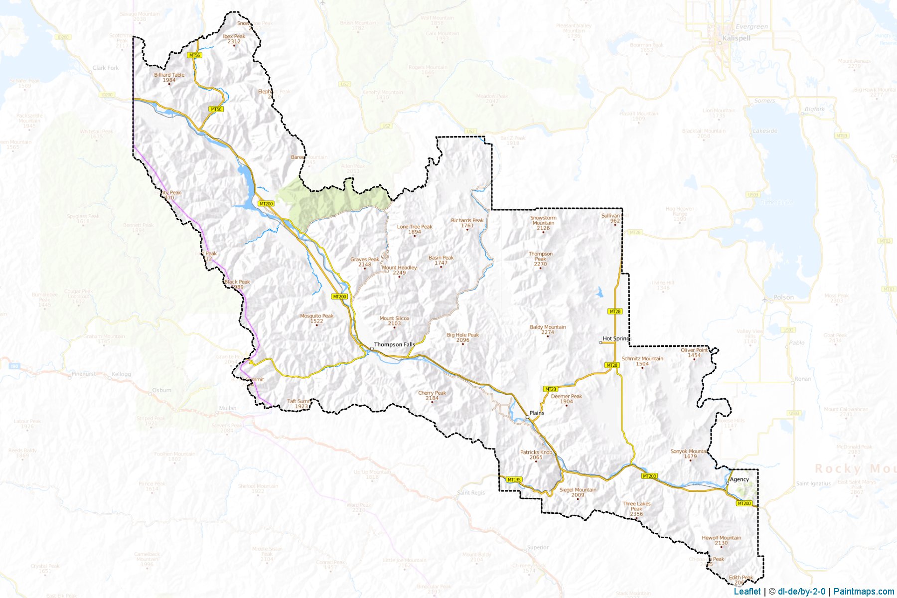 Sanders (Montana) Map Cropping Samples-1