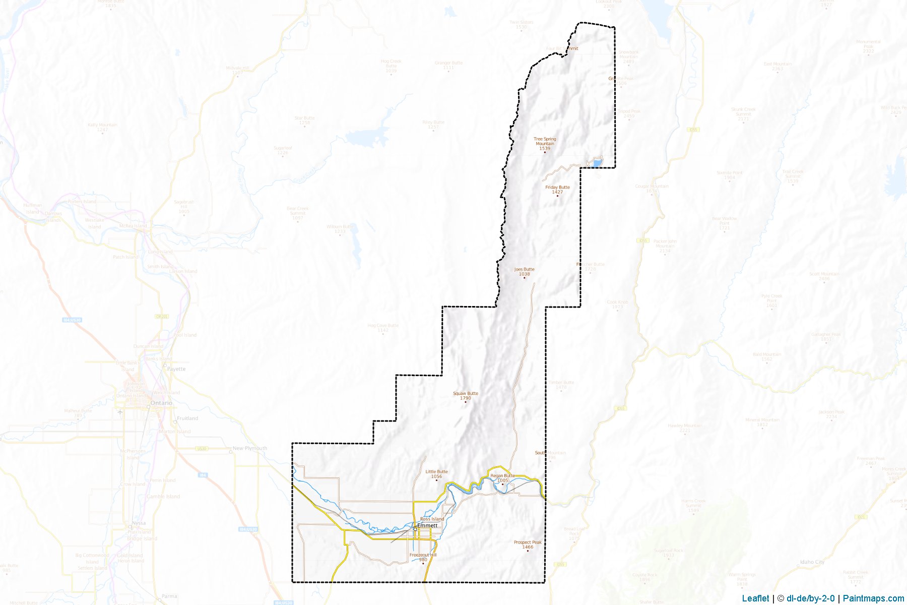 Gem (Idaho) Map Cropping Samples-1