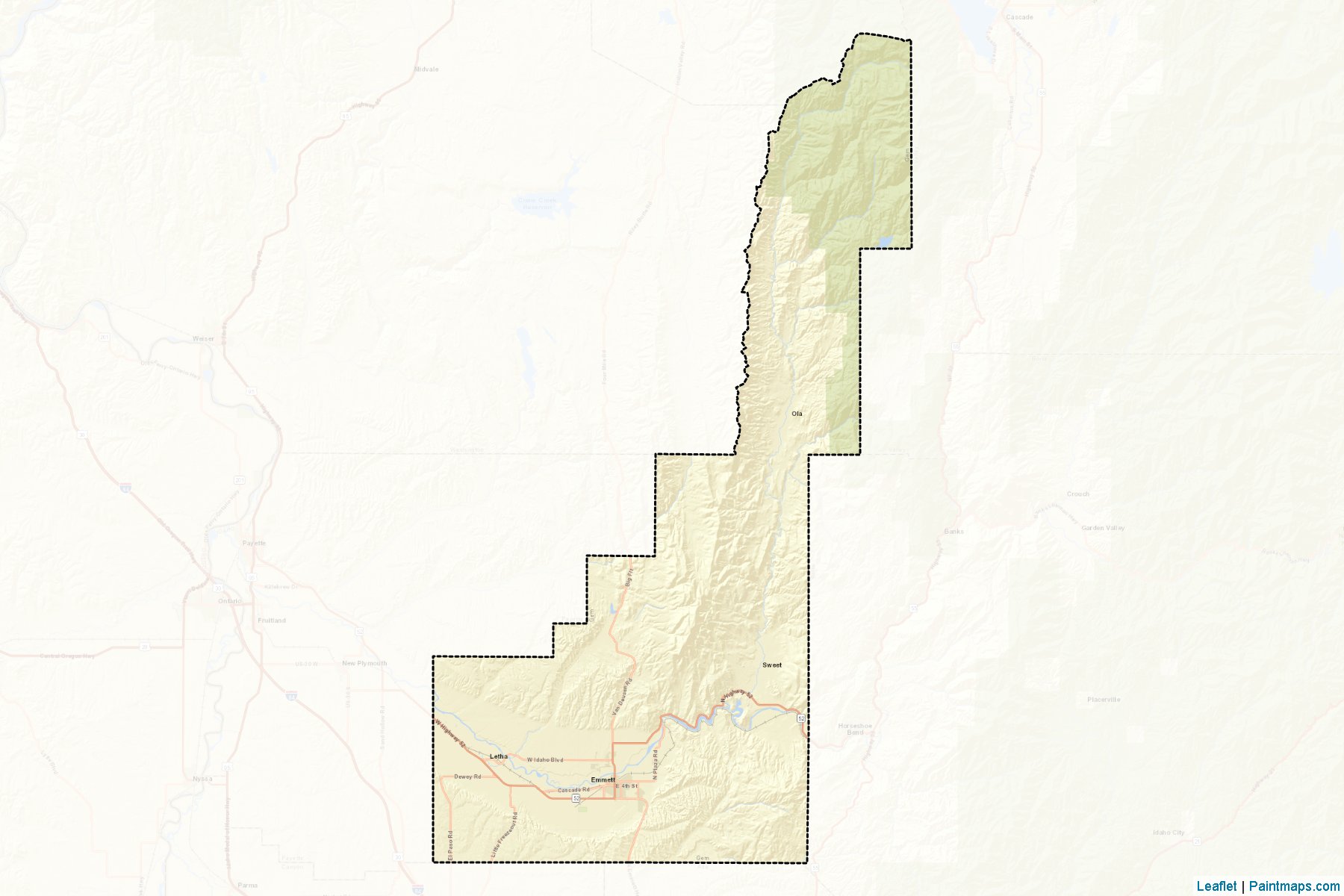 Gem (Idaho) Map Cropping Samples-2