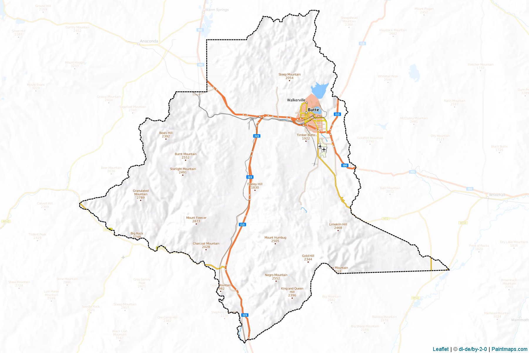 Silver Bow (Montana) Map Cropping Samples-1