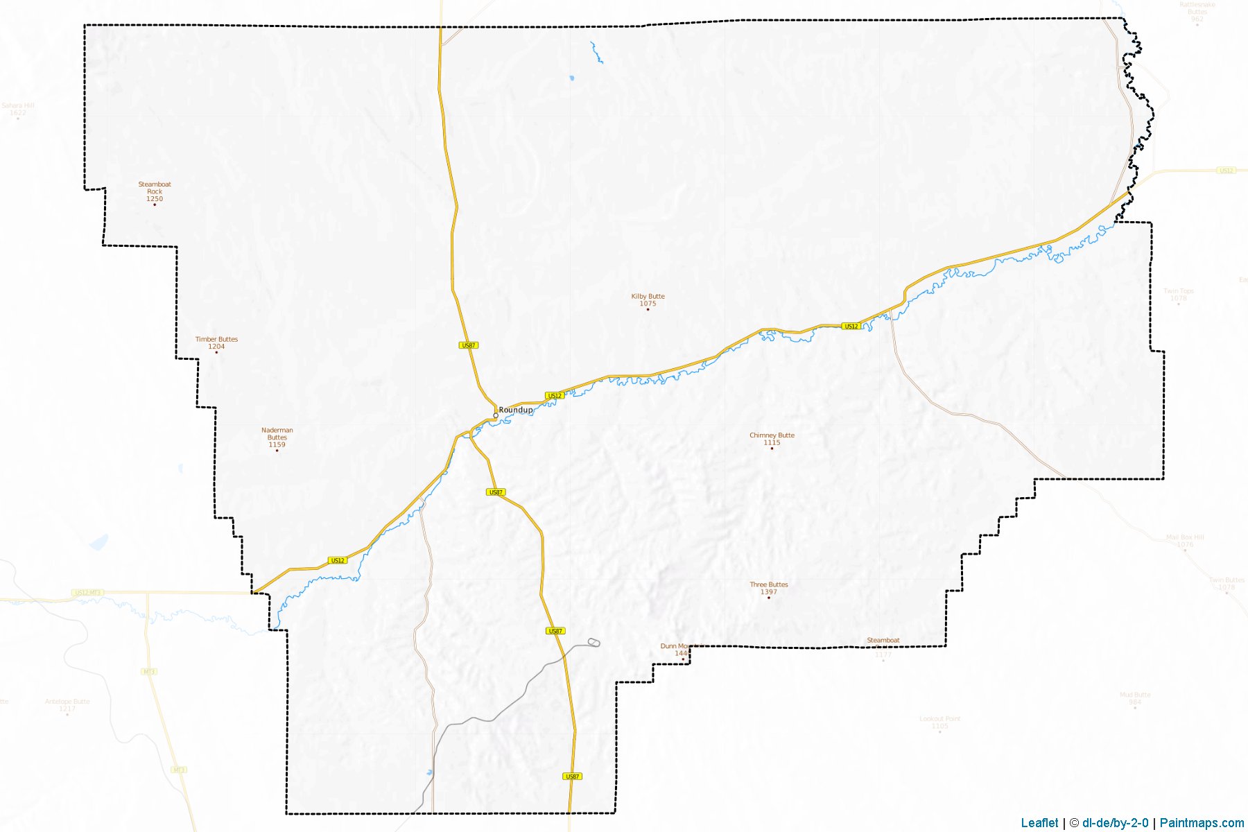 Musselshell (Montana) Map Cropping Samples-1