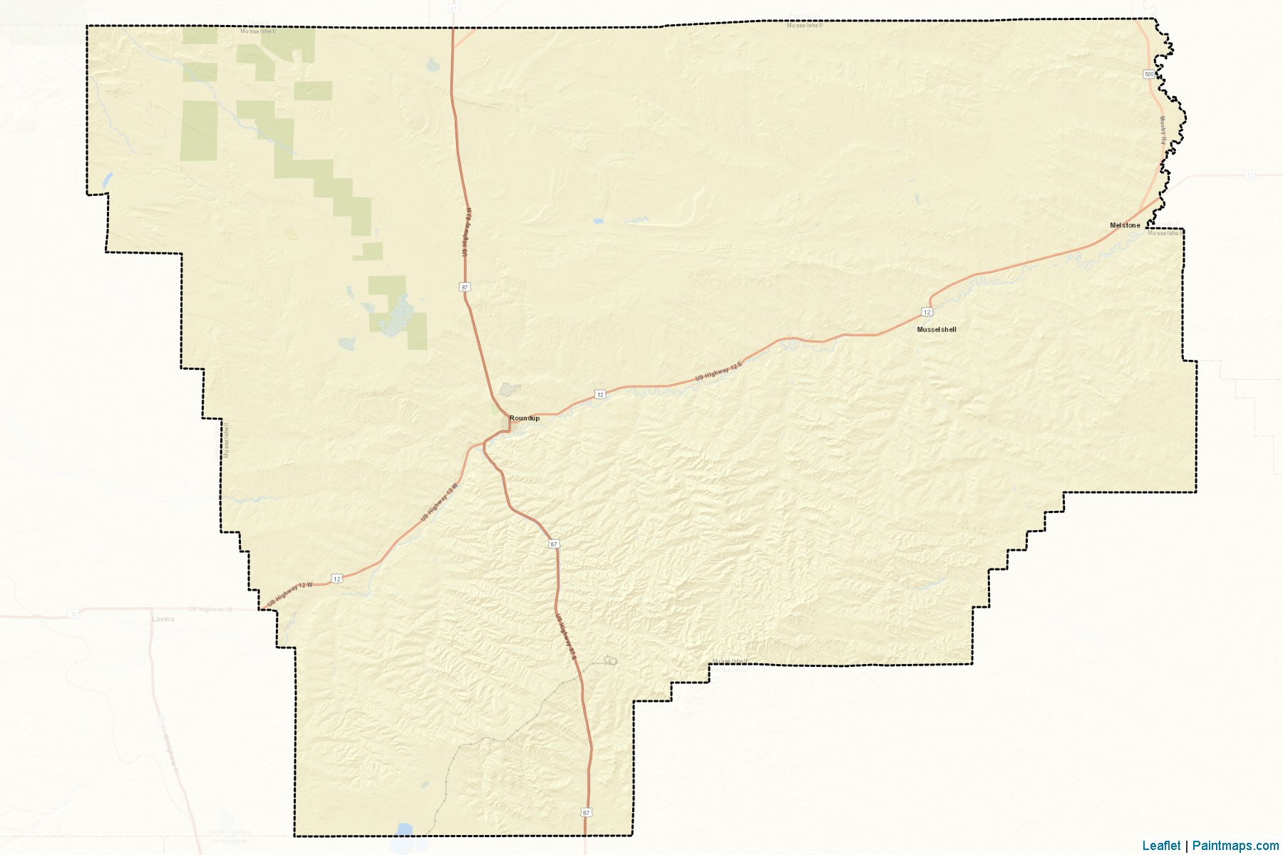 Musselshell (Montana) Map Cropping Samples-2