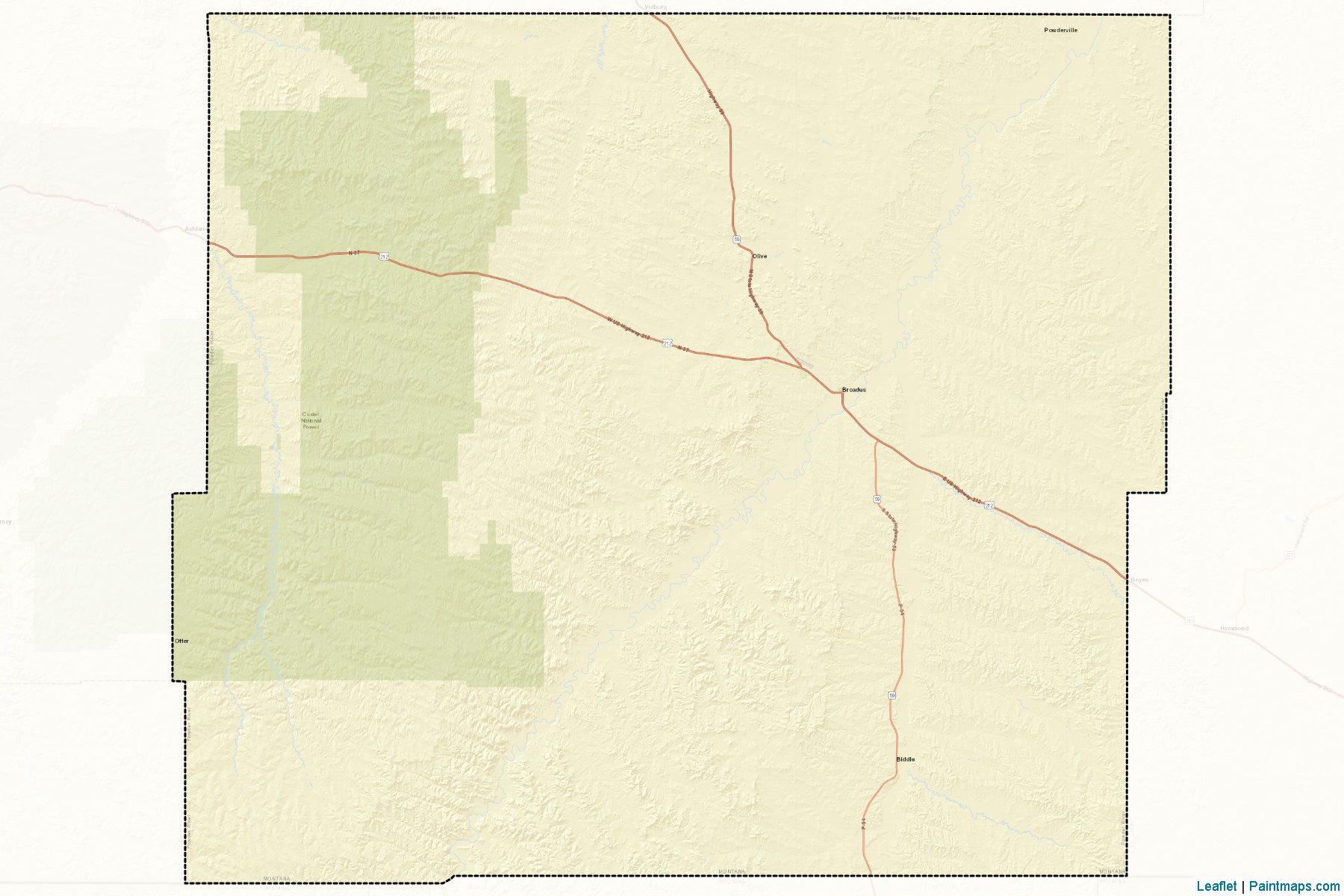 Powder River (Montana) Map Cropping Samples-2