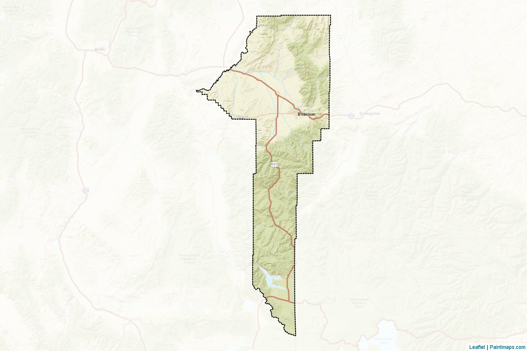 Gallatin (Montana) Map Cropping Samples-2