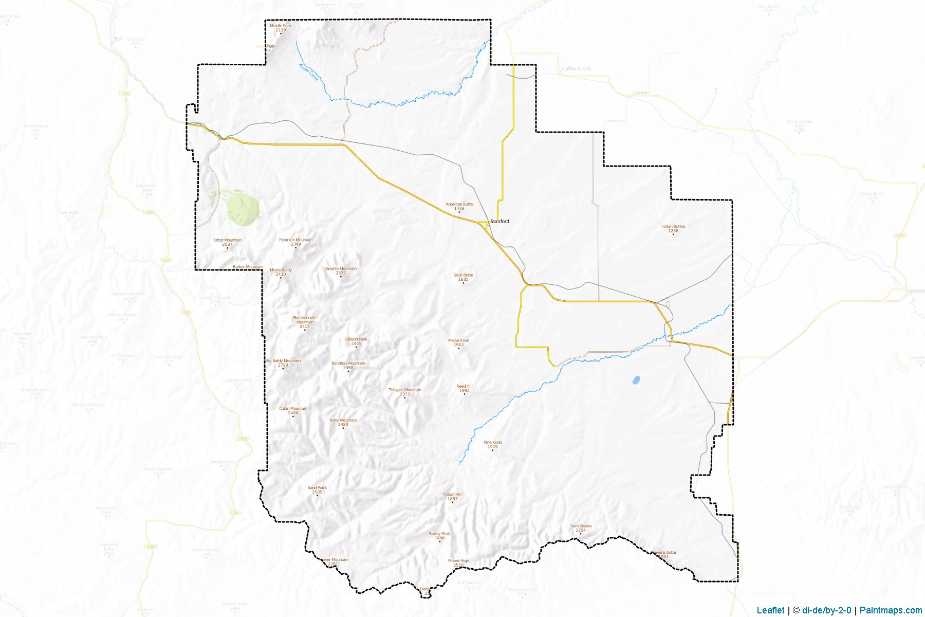 Judith Basin (Montana) Map Cropping Samples-1