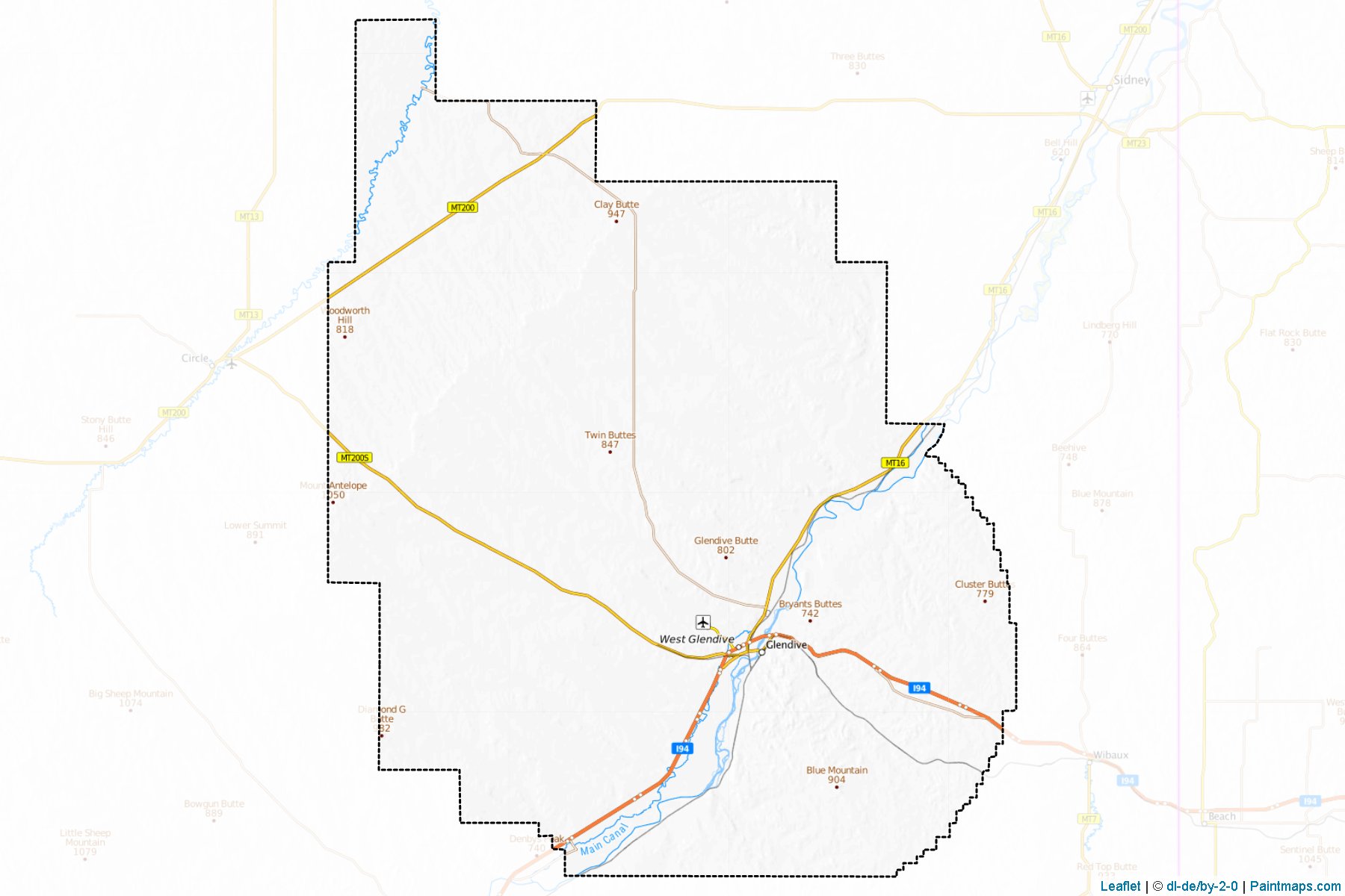 Muestras de recorte de mapas Dawson (Montana)-1