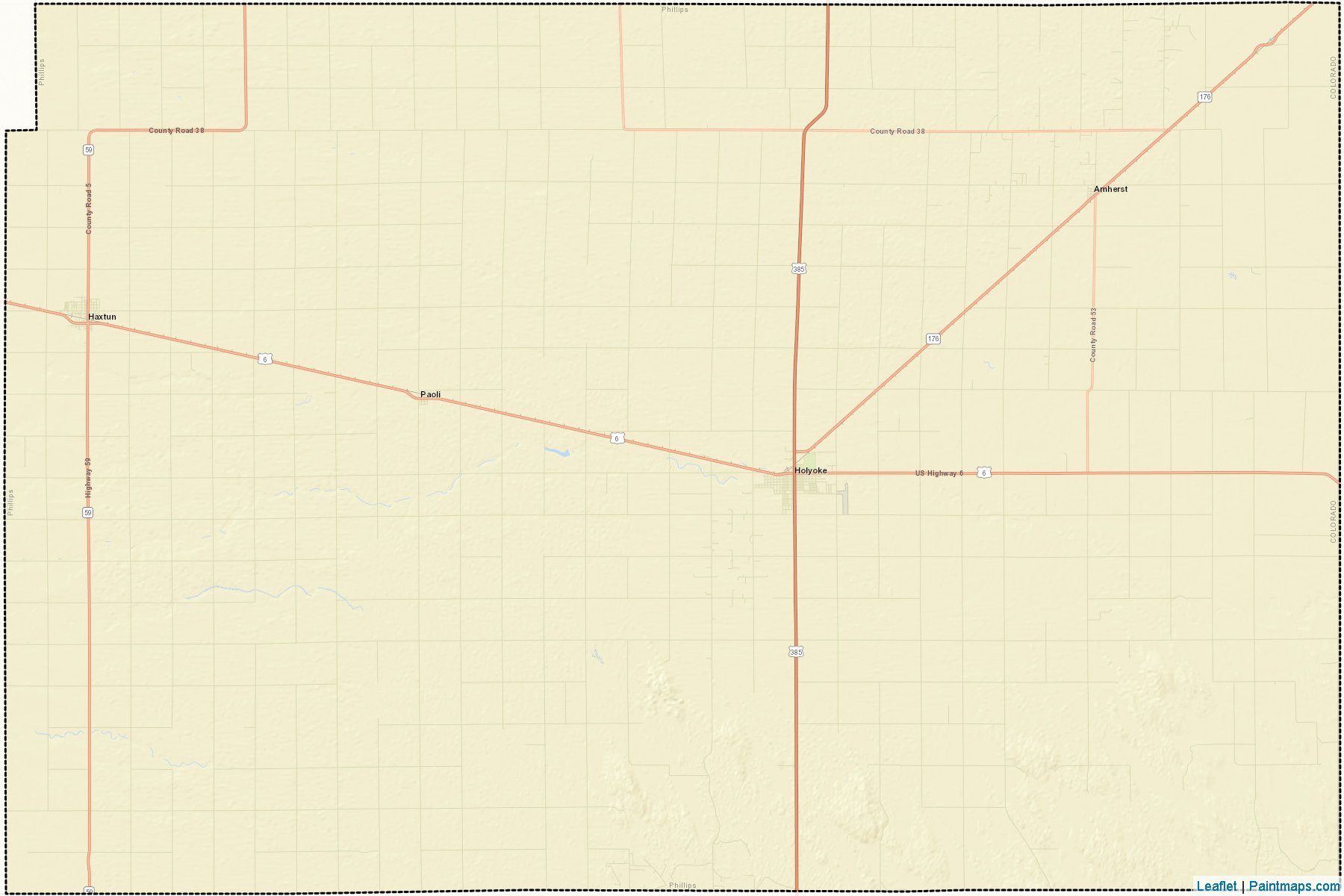 Muestras de recorte de mapas Phillips (Colorado)-2