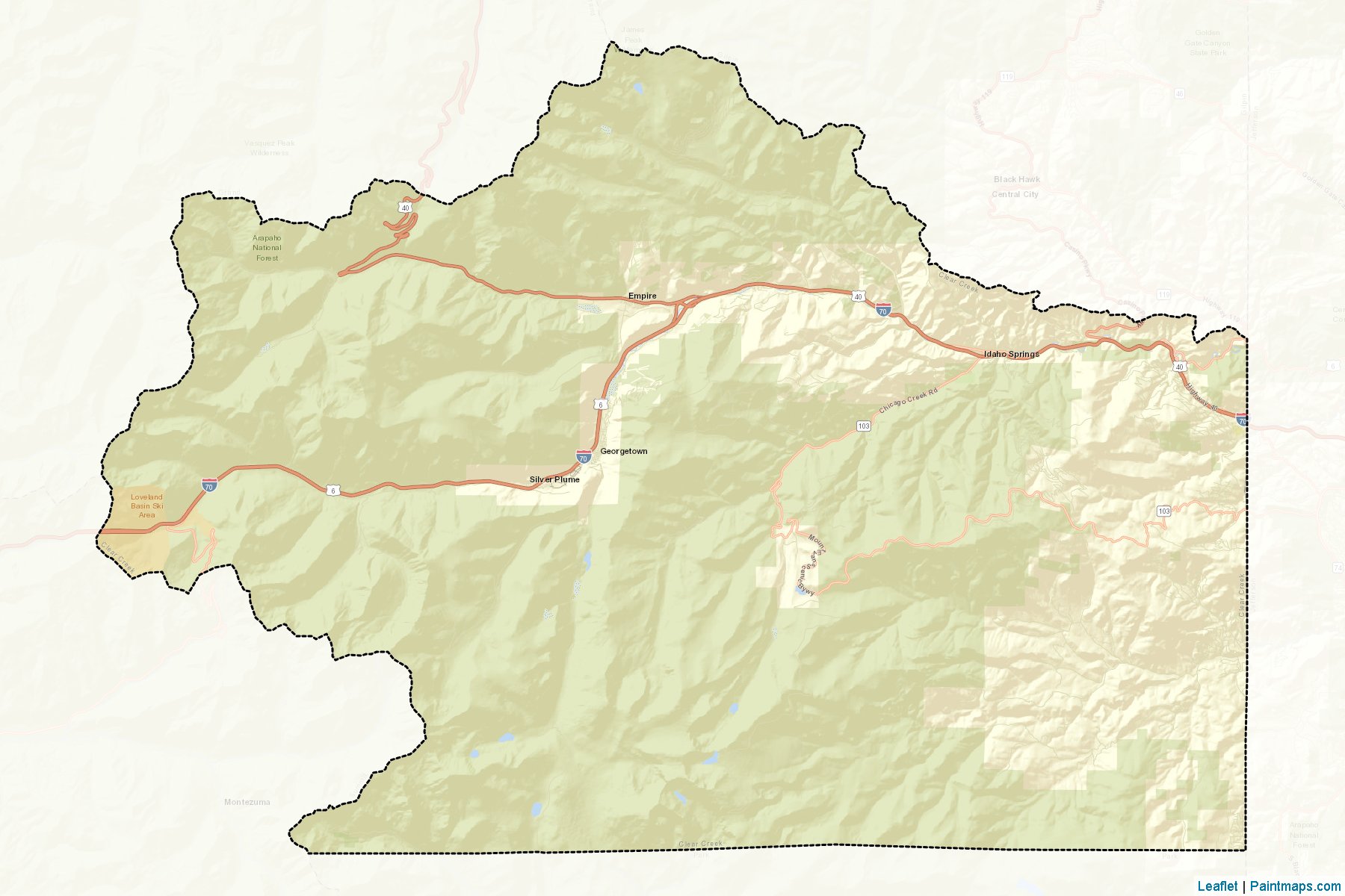 Clear Creek (Colorado) Map Cropping Samples-2