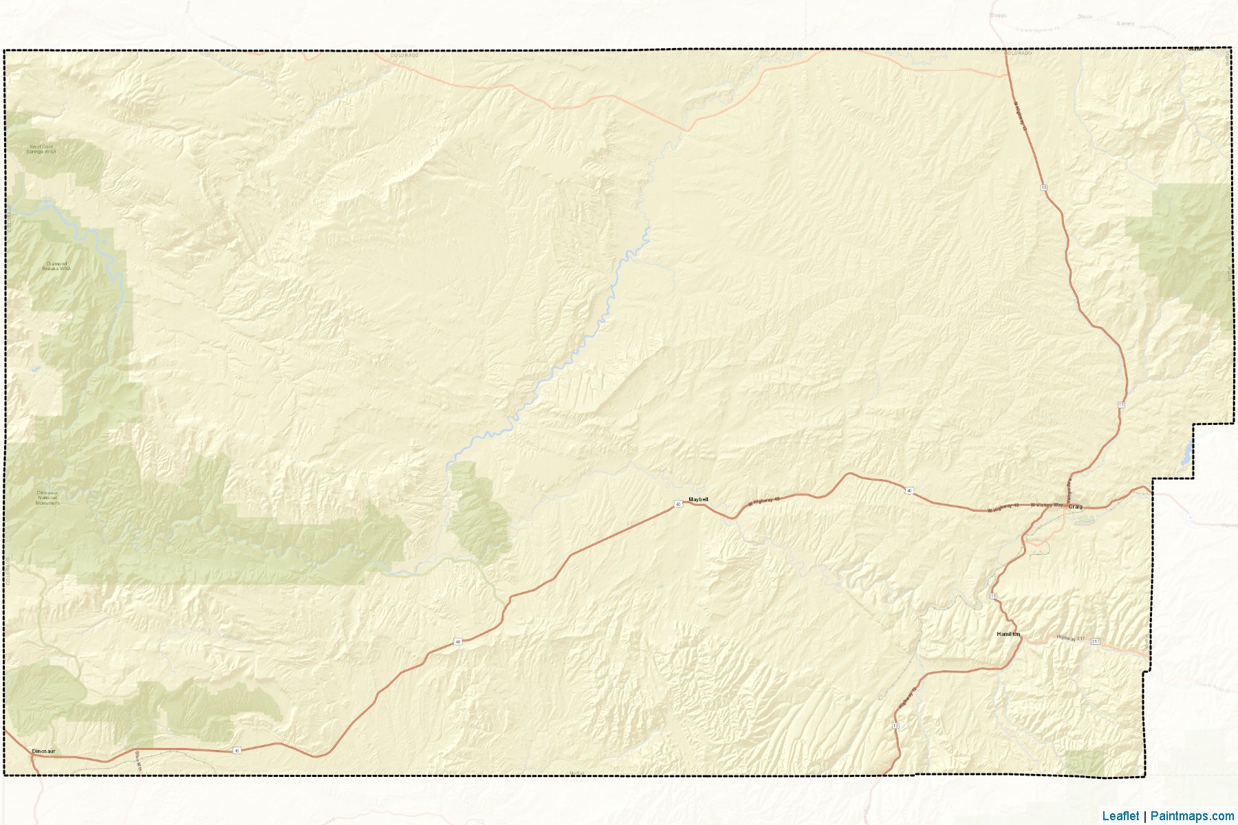 Muestras de recorte de mapas Moffat (Colorado)-2