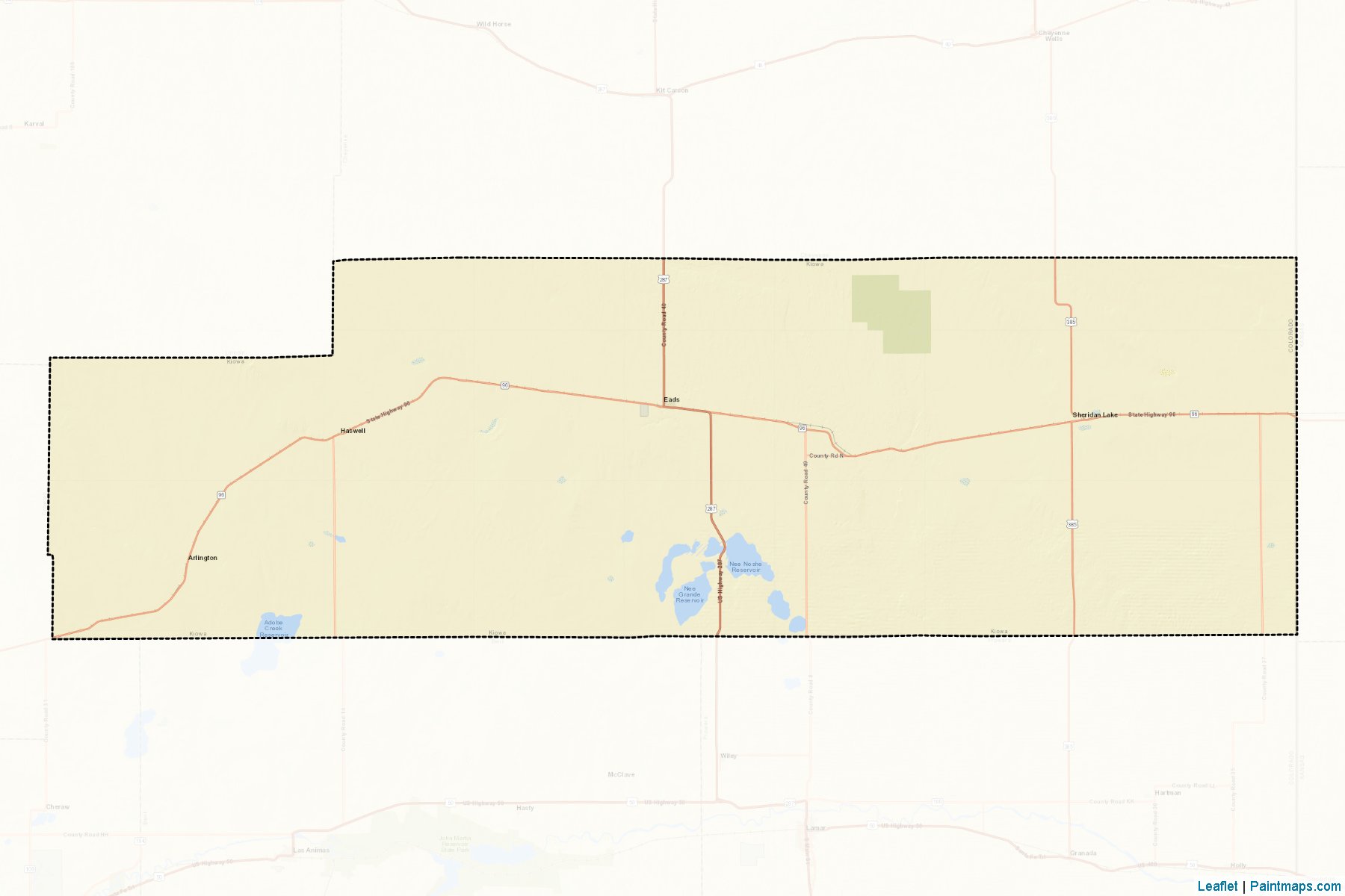 Kiowa (Colorado) Map Cropping Samples-2