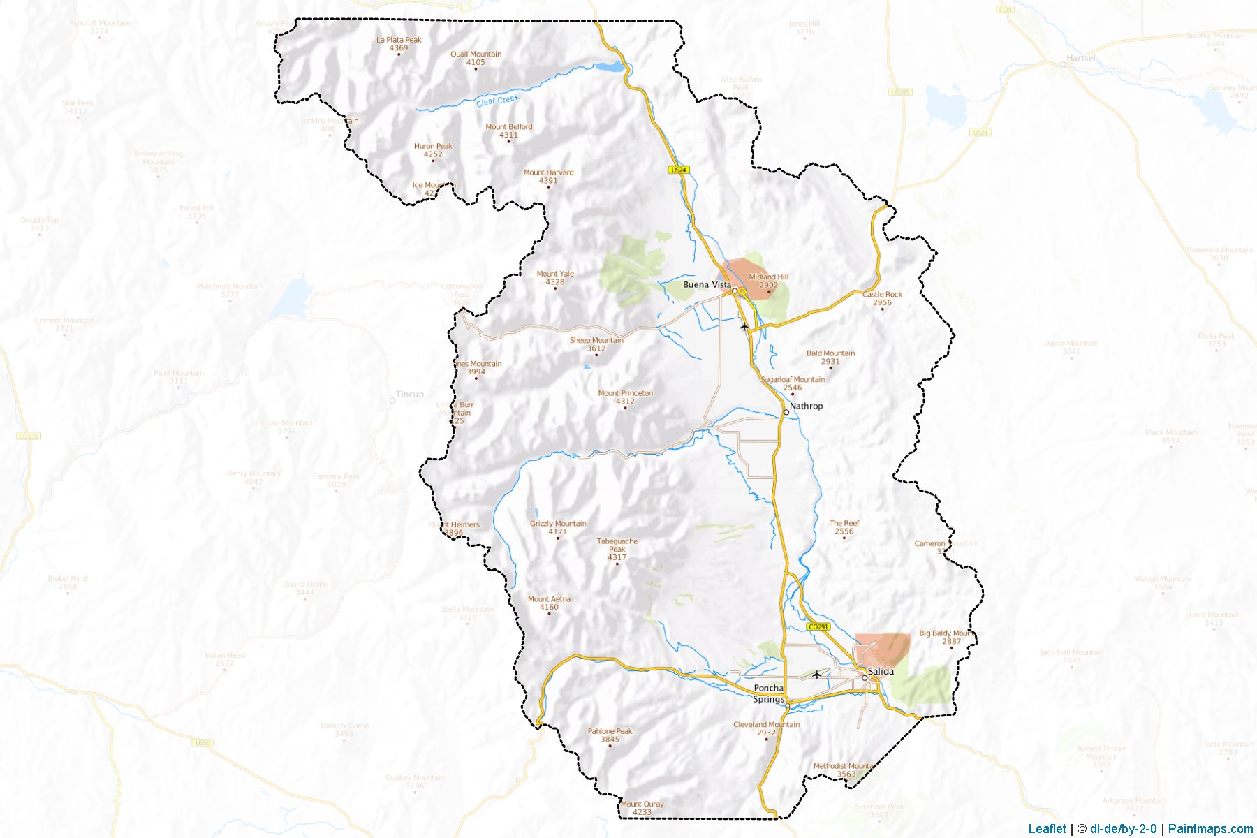 Chaffee (Colorado) Map Cropping Samples-1