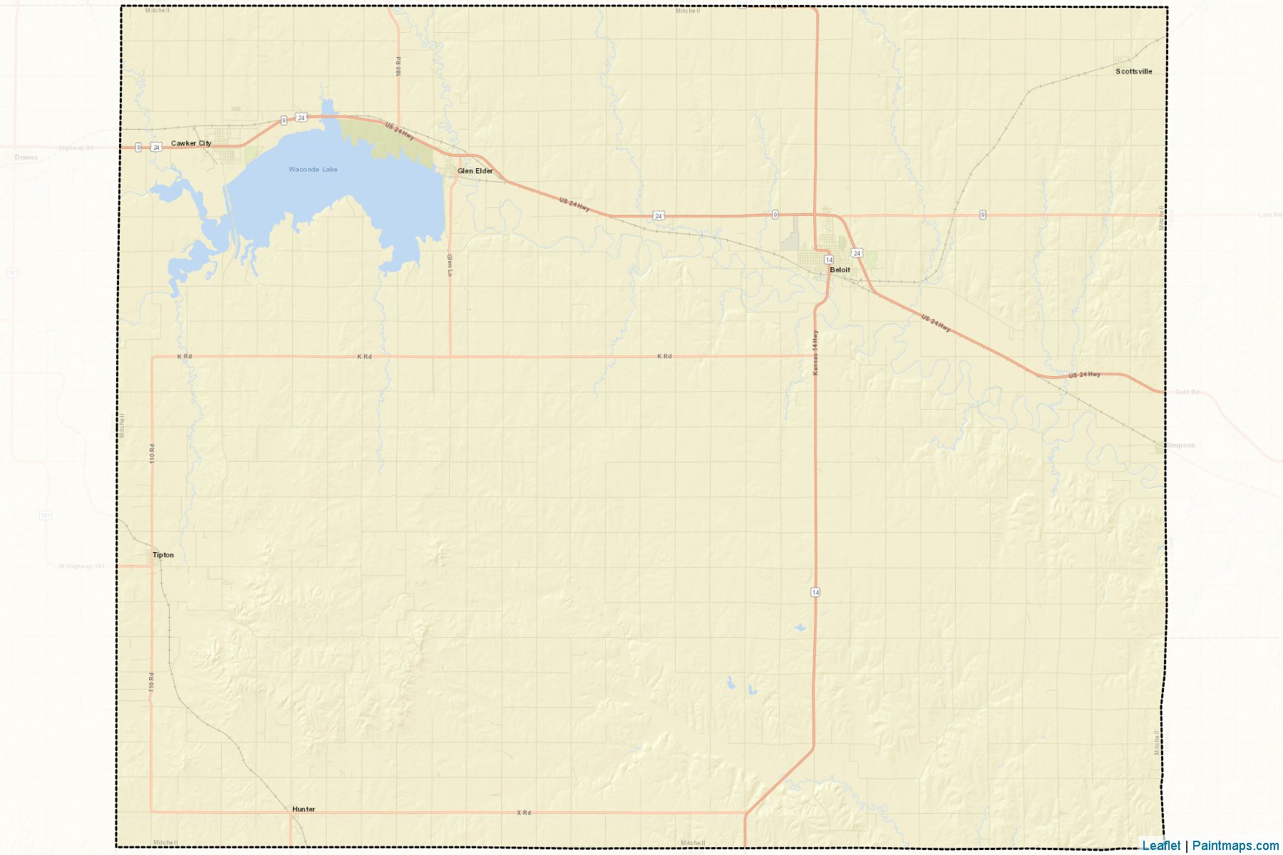 Mitchell (Kansas) Map Cropping Samples-2