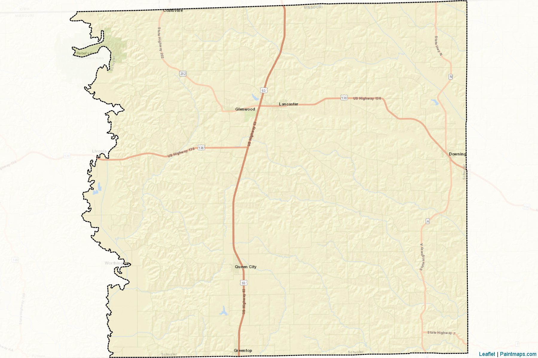 Schuyler (Missouri) Map Cropping Samples-2