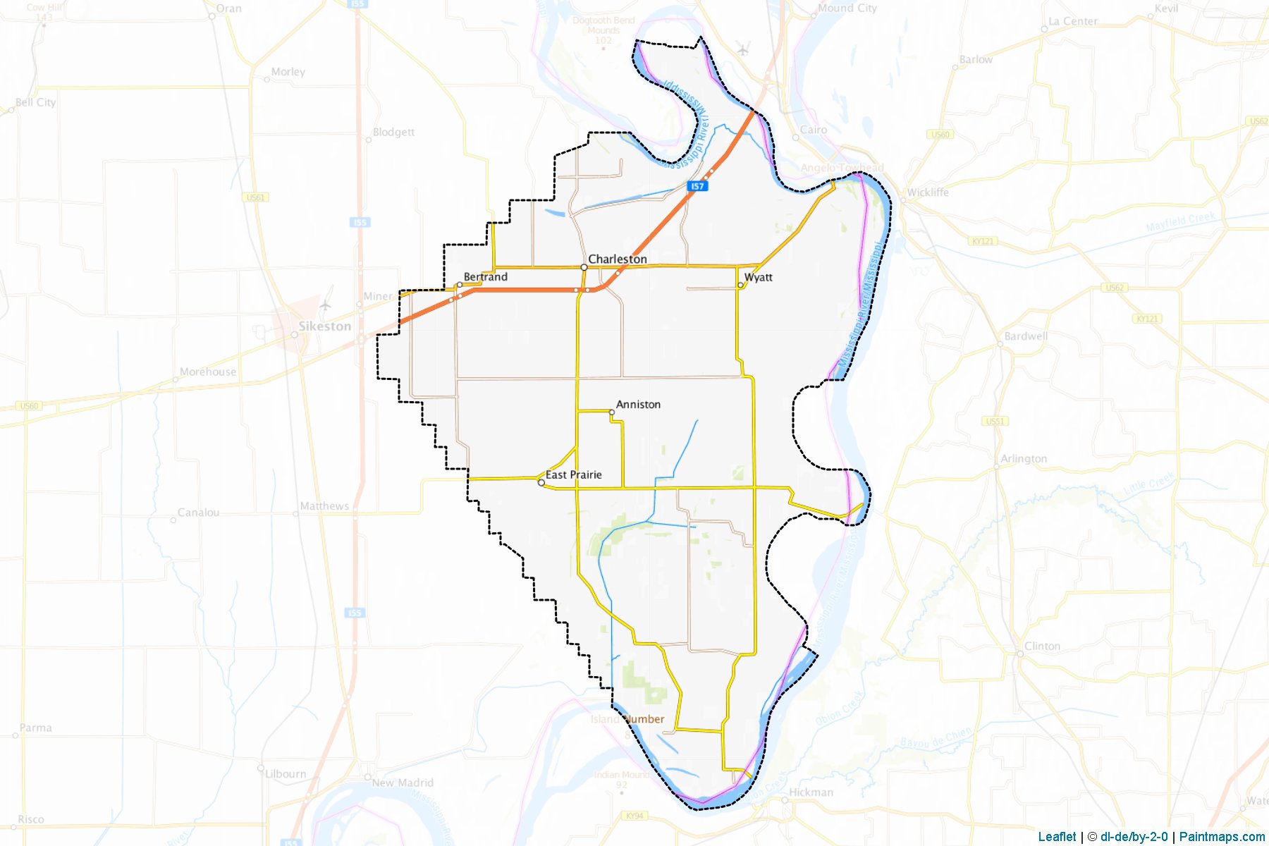 Mississippi (Missouri) Map Cropping Samples-1