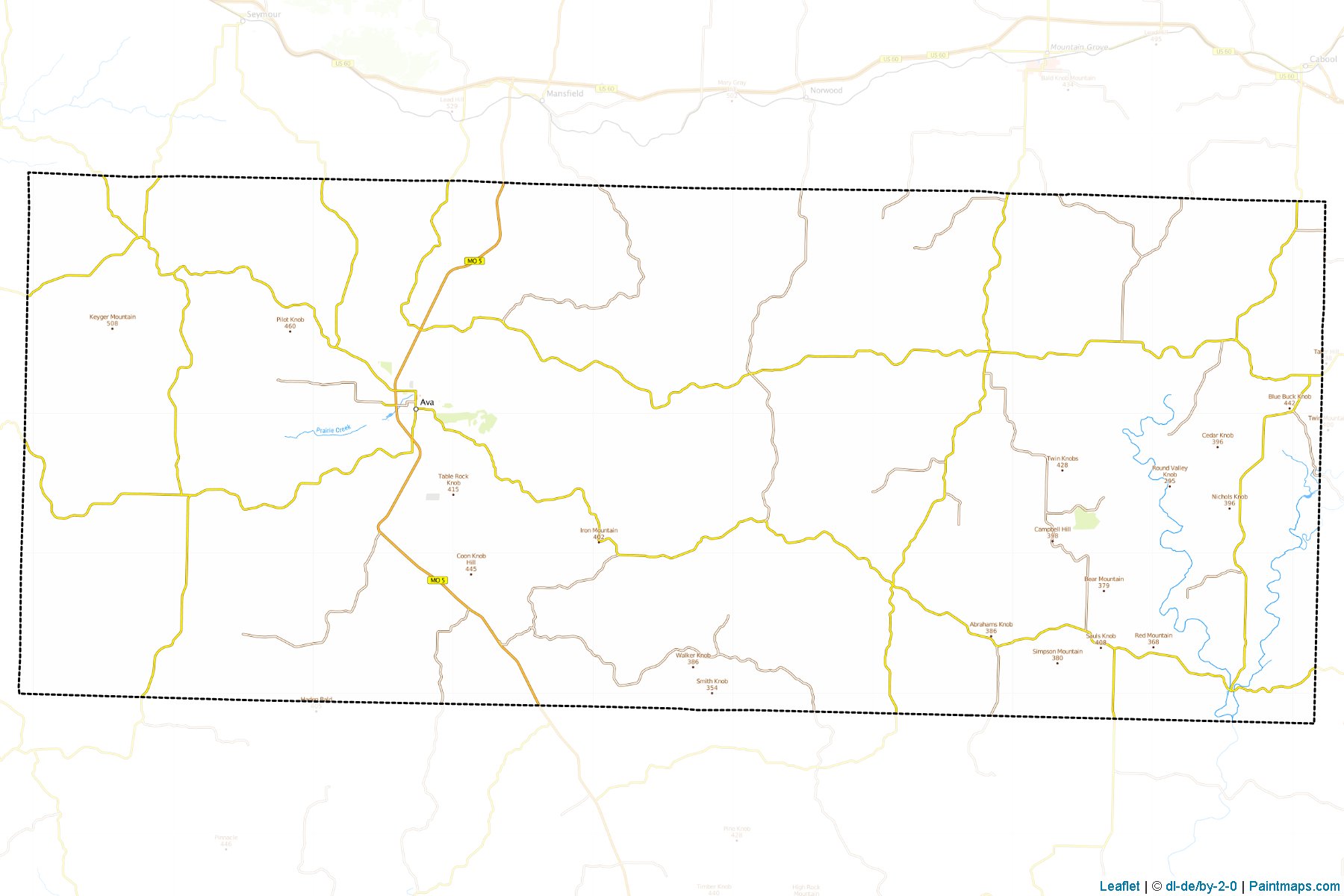 Douglas (Missouri) Map Cropping Samples-1